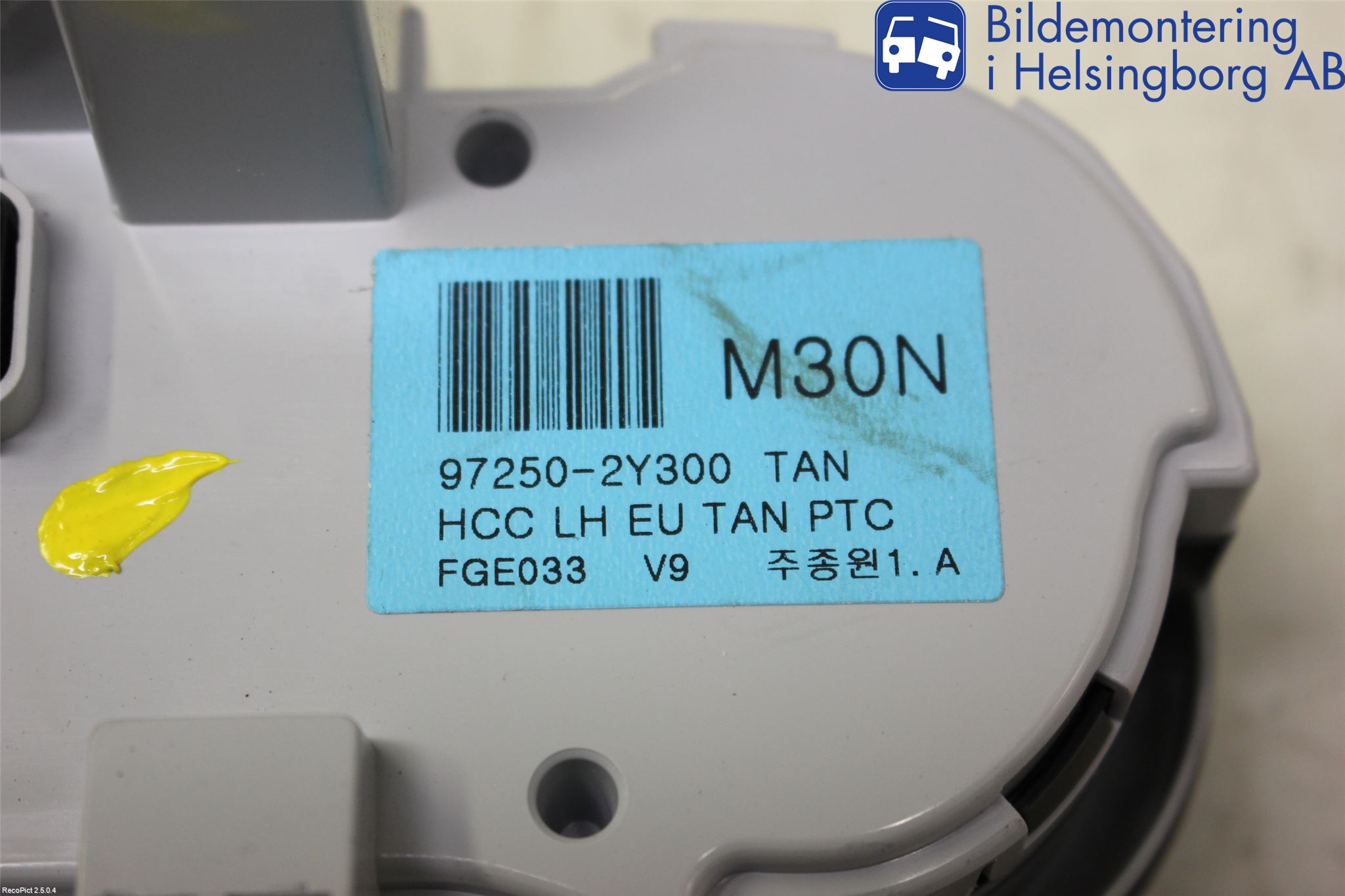Hyundai ix35 Varme Ac Betjening-Display
