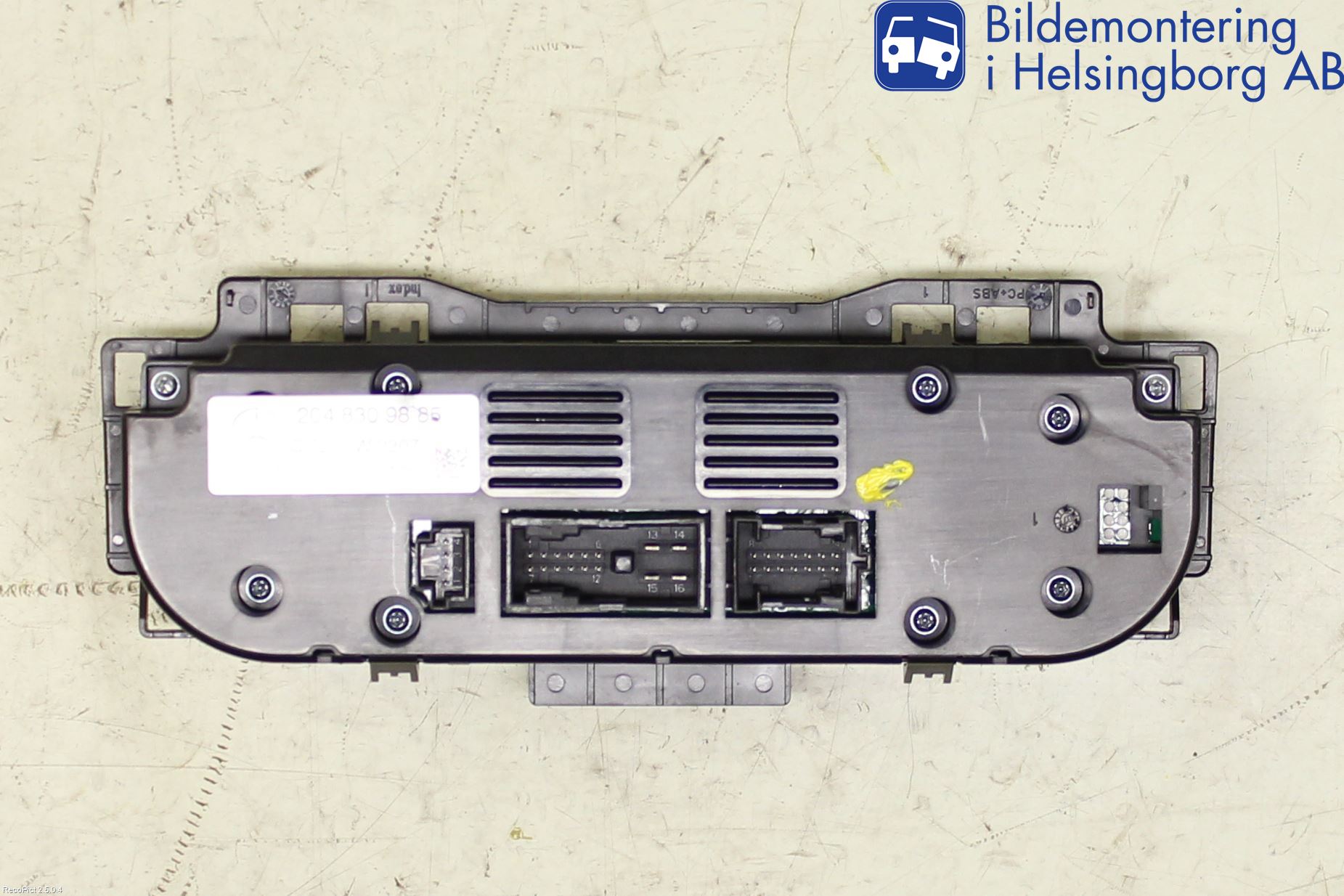 Mercedes-Benz MB C-KLASS (W204) 07-15 Varme Ac Betjening-Display