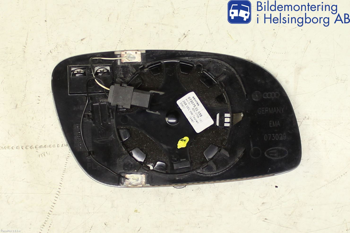 Volkswagen VW TOURAN 03-10 Speil Glass V