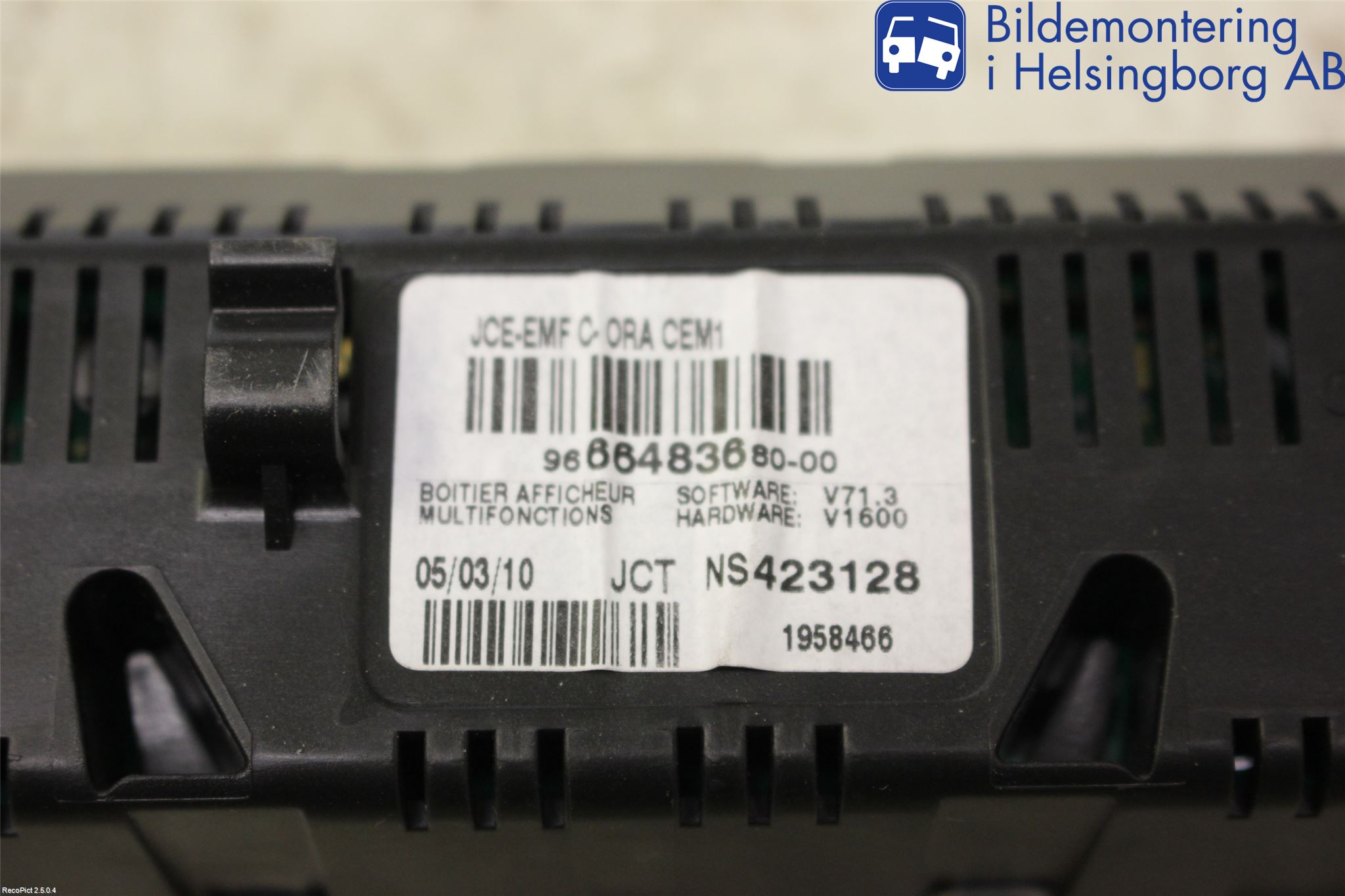 Citroen C5 08-17 Stereo Radio Øvrig
