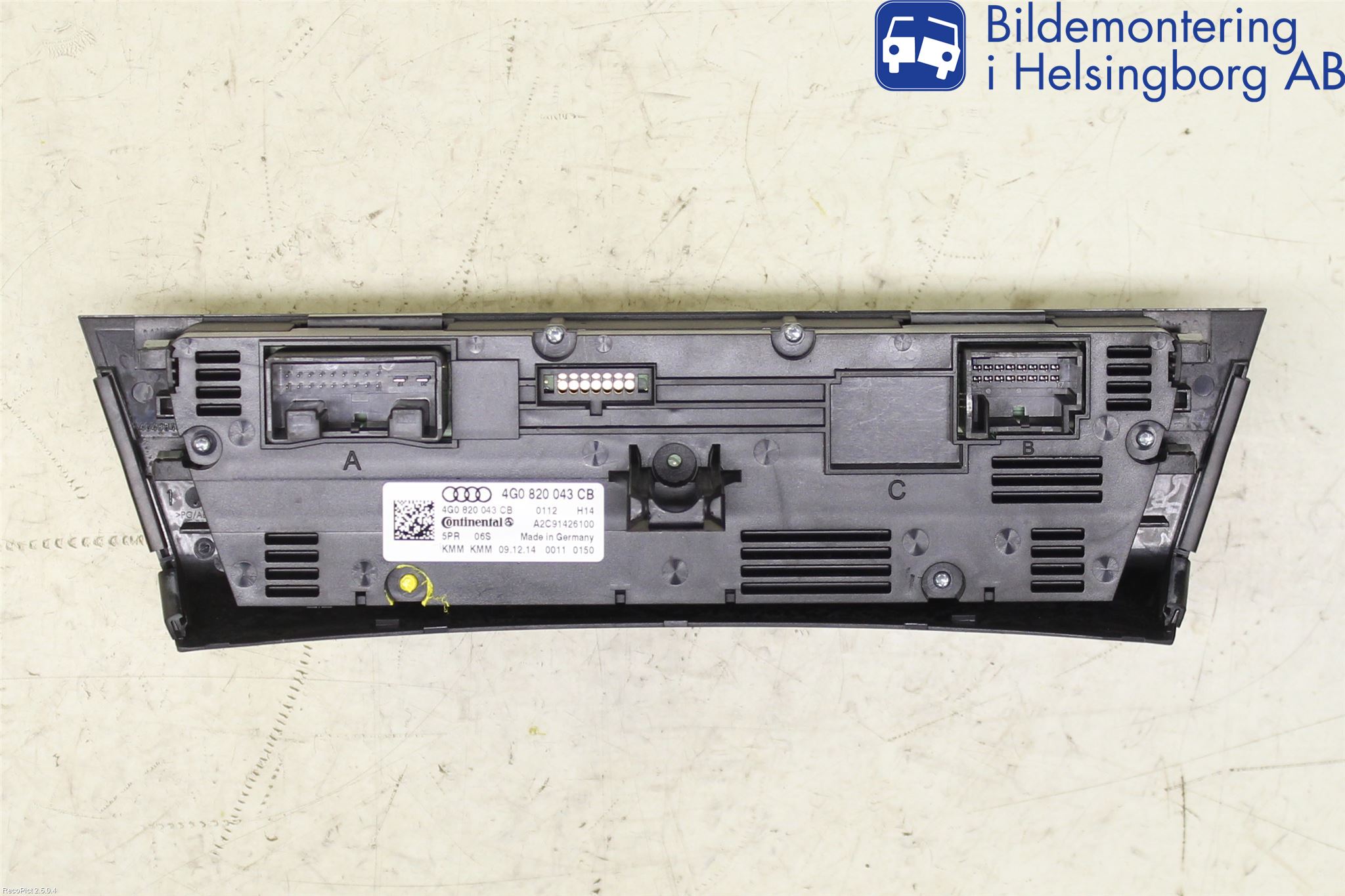 Audi A6/S6 4G 11-18 Varme Ac Betjening-Display