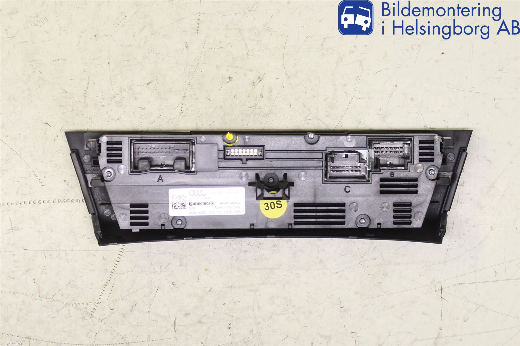 Audi A6/S6 4G 11-18 Varme Ac Betjening-Display