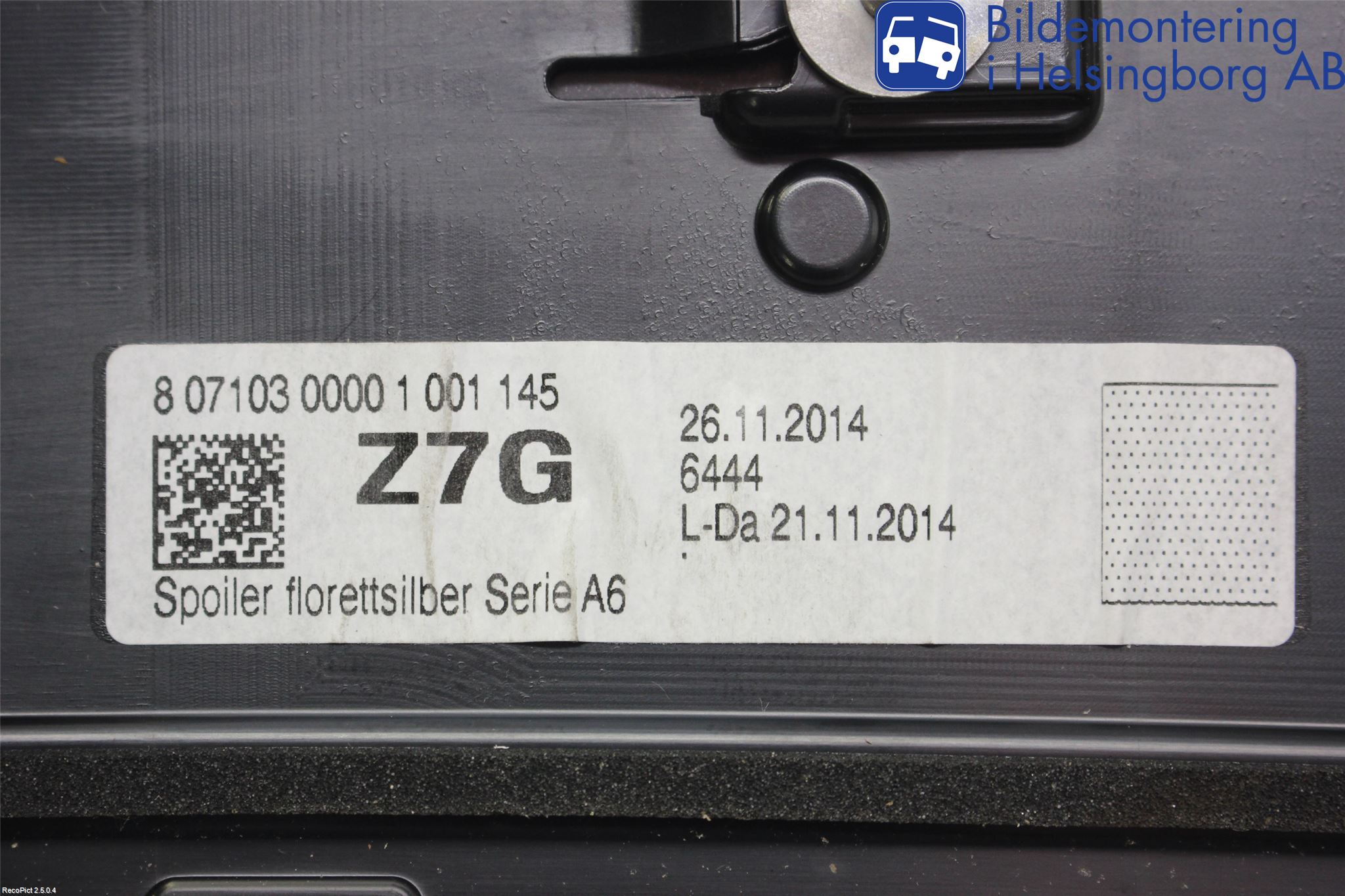 Audi A6/S6 4G 11-18 Spoiler Bakluke