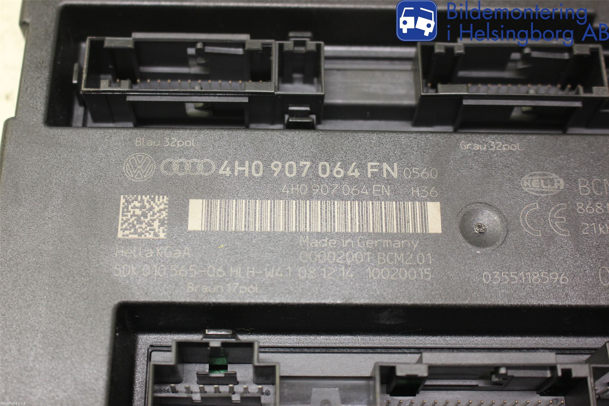 Audi A6/S6 4G 11-18 Styreenhet Klima