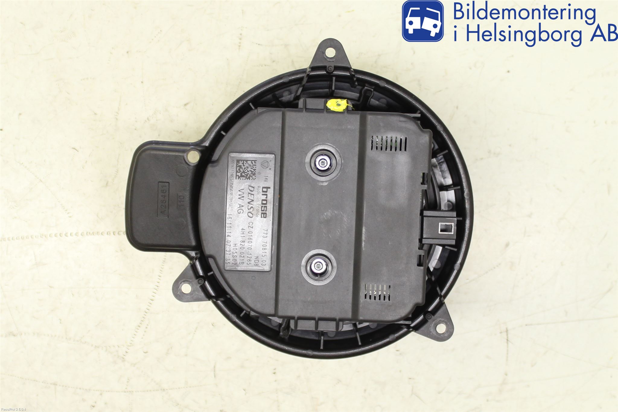 Audi A6/S6 4G 11-18 Varmeapparat Viftemotor