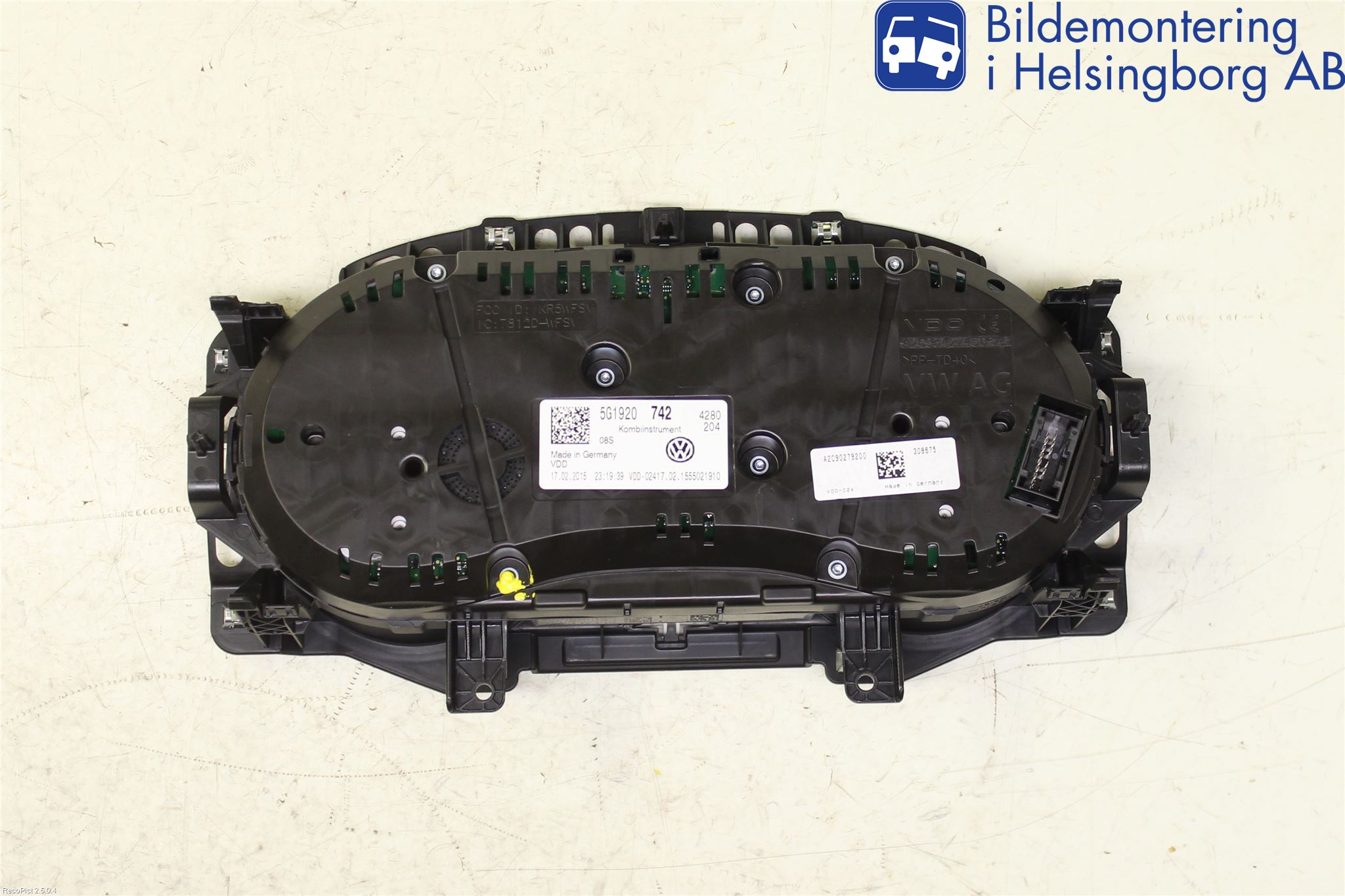 Volkswagen VW GOLF / E-GOLF VII 13-20 Instr Kombinert