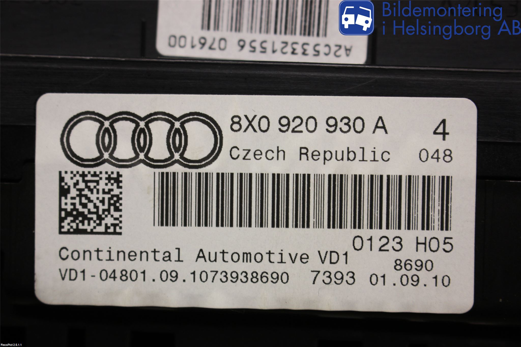Audi A1/S1 11-18 Instr Kombinert