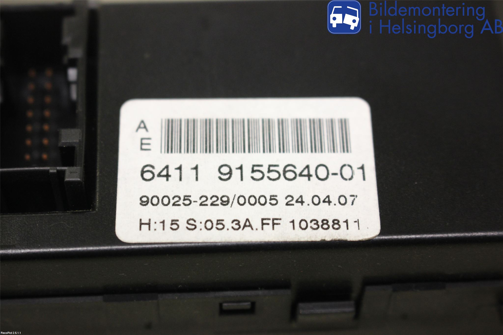 BMW 5 E60/61 Sed/Tou 02-10 Varme Ac Betjening-Display