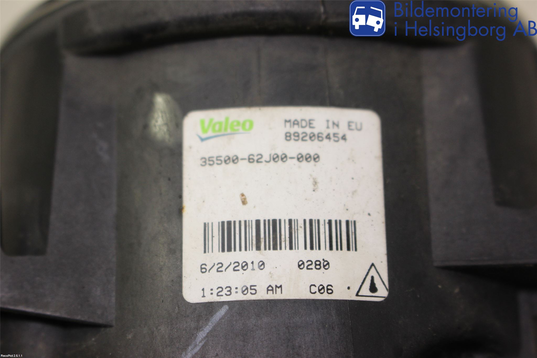 Suzuki SX4 10-13 Frontlykt-Kurve-Tåkelys