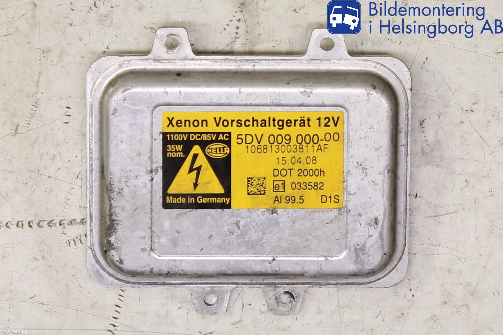 Peugeot 407 Styreenhet Xenon