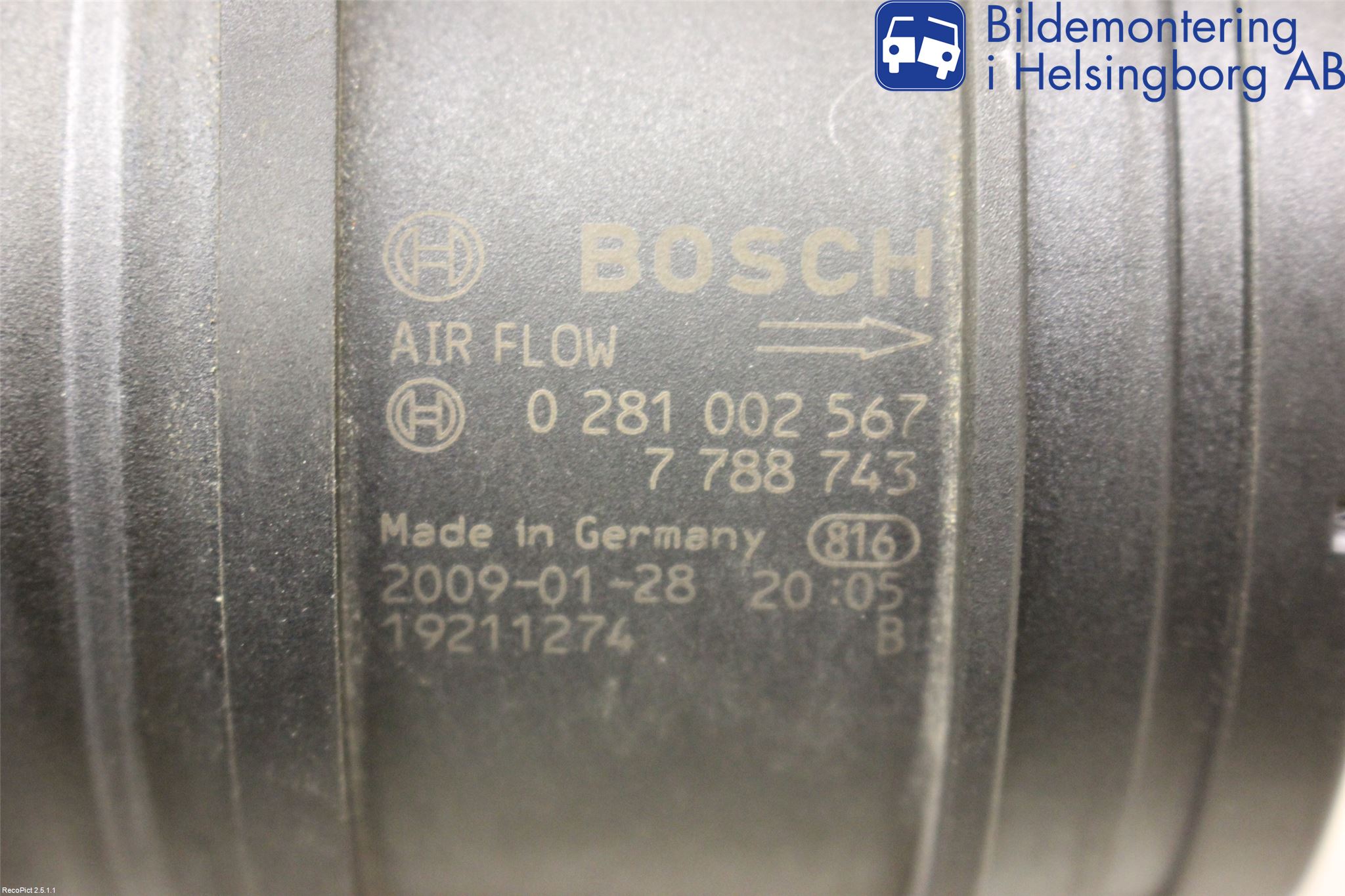 BMW 3 E90/91 SED/TOU 05-12 Inns Luftmassemåler