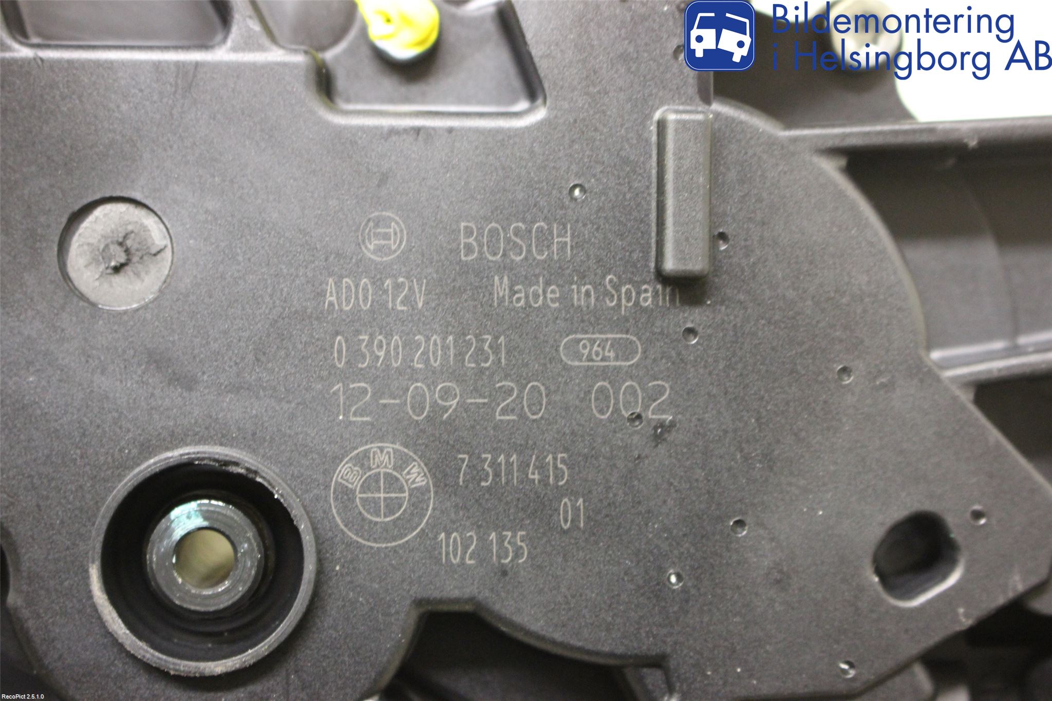 BMW 3 F30/F31/F80 12-19 Viskermotor Bakluke