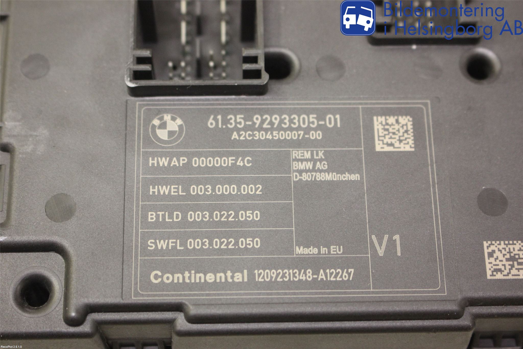 BMW 3 F30/F31/F80 12-19 Sikringsboks - Elsentral