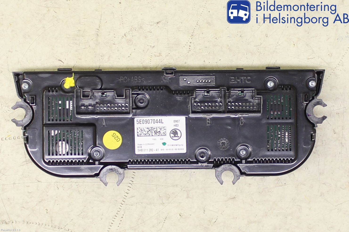 Skoda OCTAVIA (5E) 13-20 Varme Ac Betjening-Display