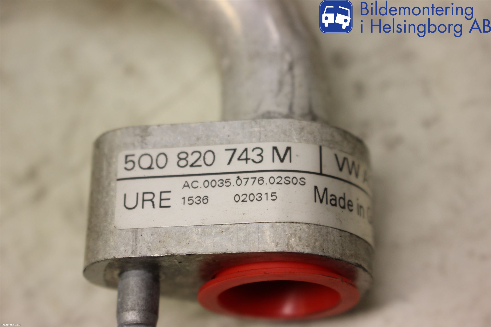 Skoda OCTAVIA (5E) 13-20 Varme Ac Slange - Rør