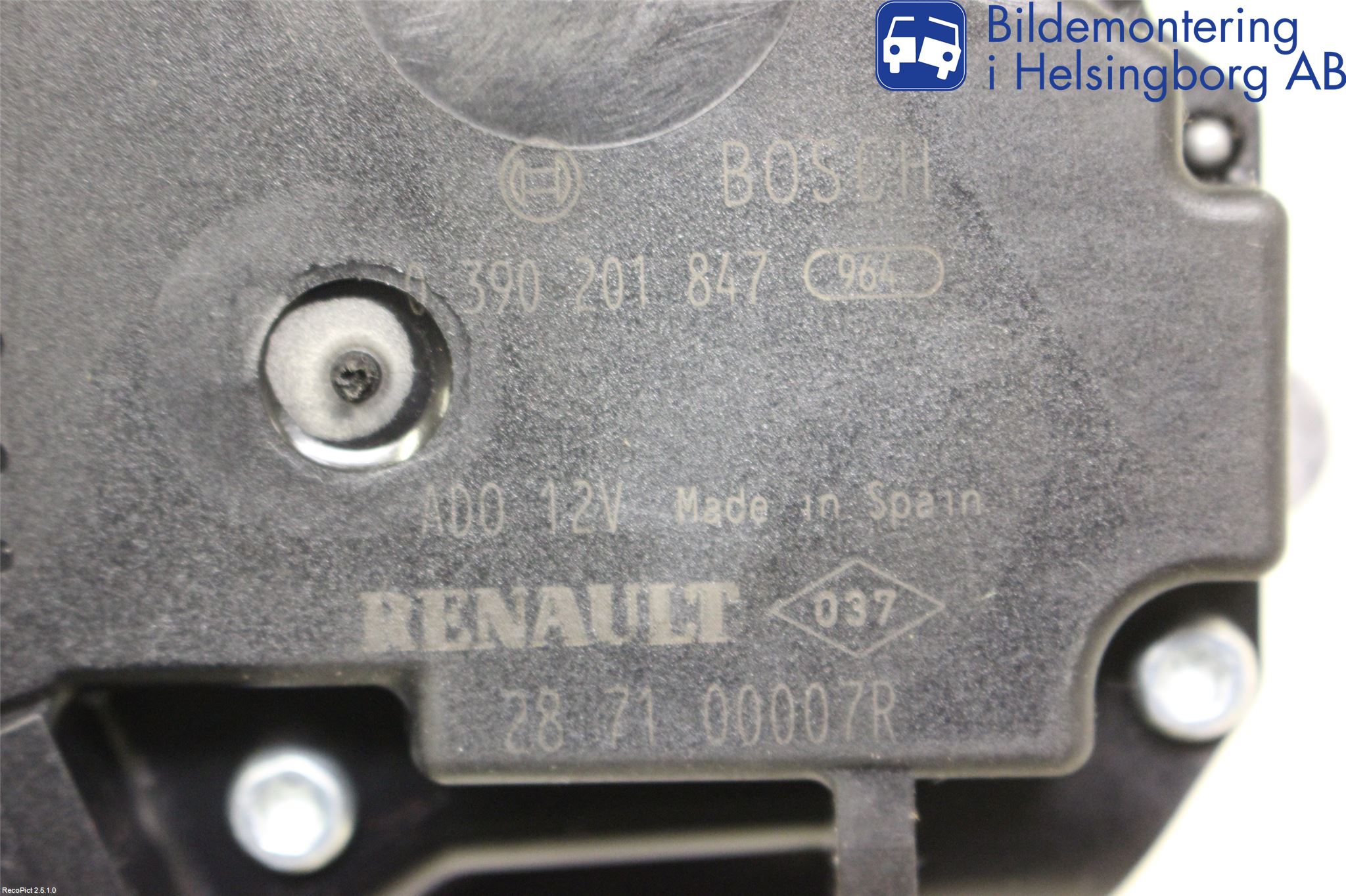 Renault MEGANE III 09-15 Viskermotor Bakluke
