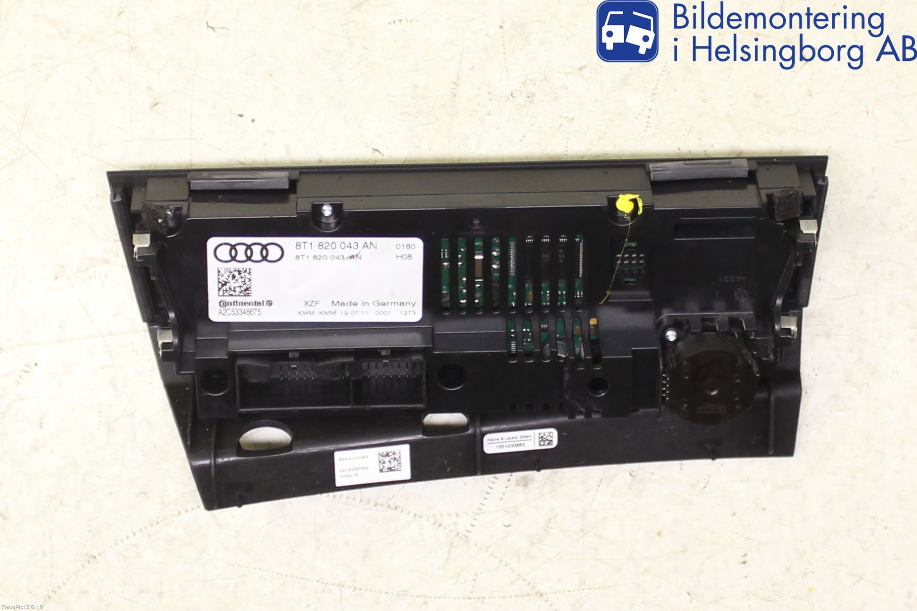 Audi A5 07-16 Varme Ac Betjening-Display