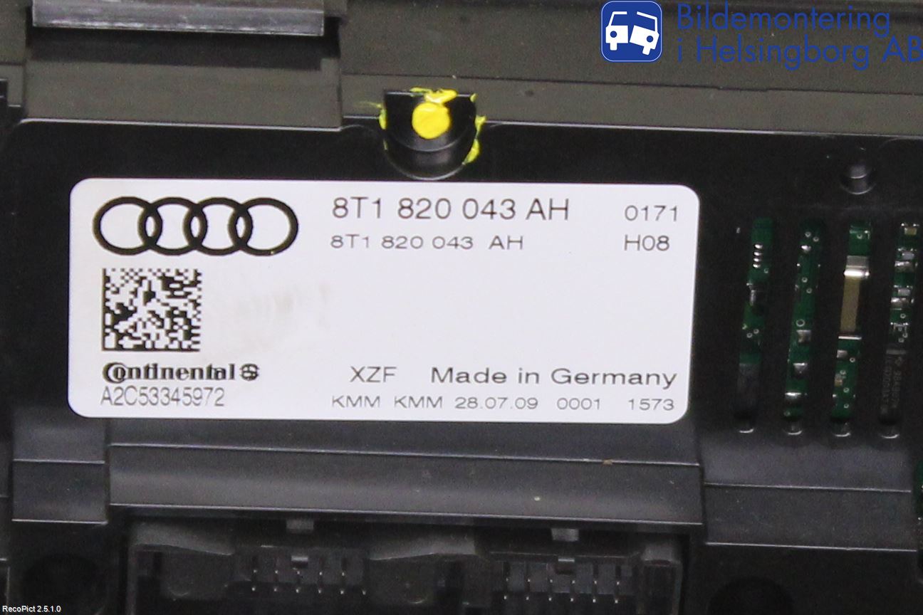 Audi A4/S4 08-11 Varme Ac Betjening-Display