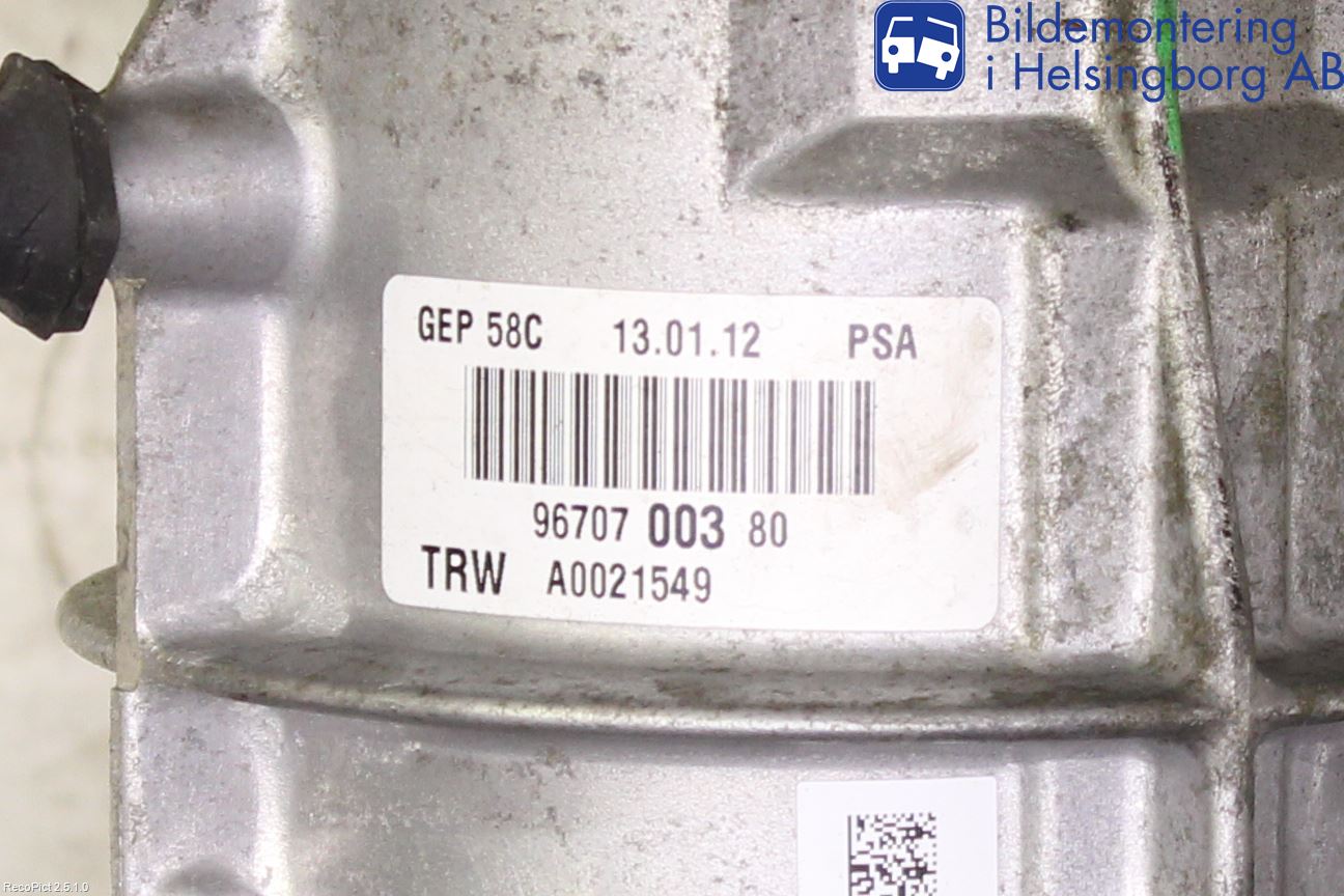Peugeot 308 08-13 Servostyring Eletrisk Pumpe