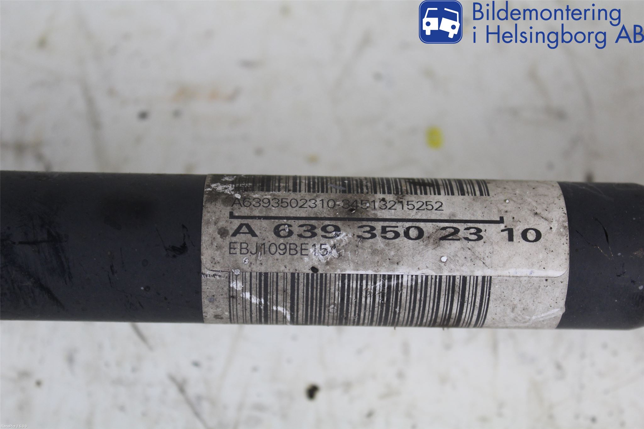 Mercedes-Benz MB VITO/VIANO (W639) 04-14 Drivaksel Bak Kompl Venstre