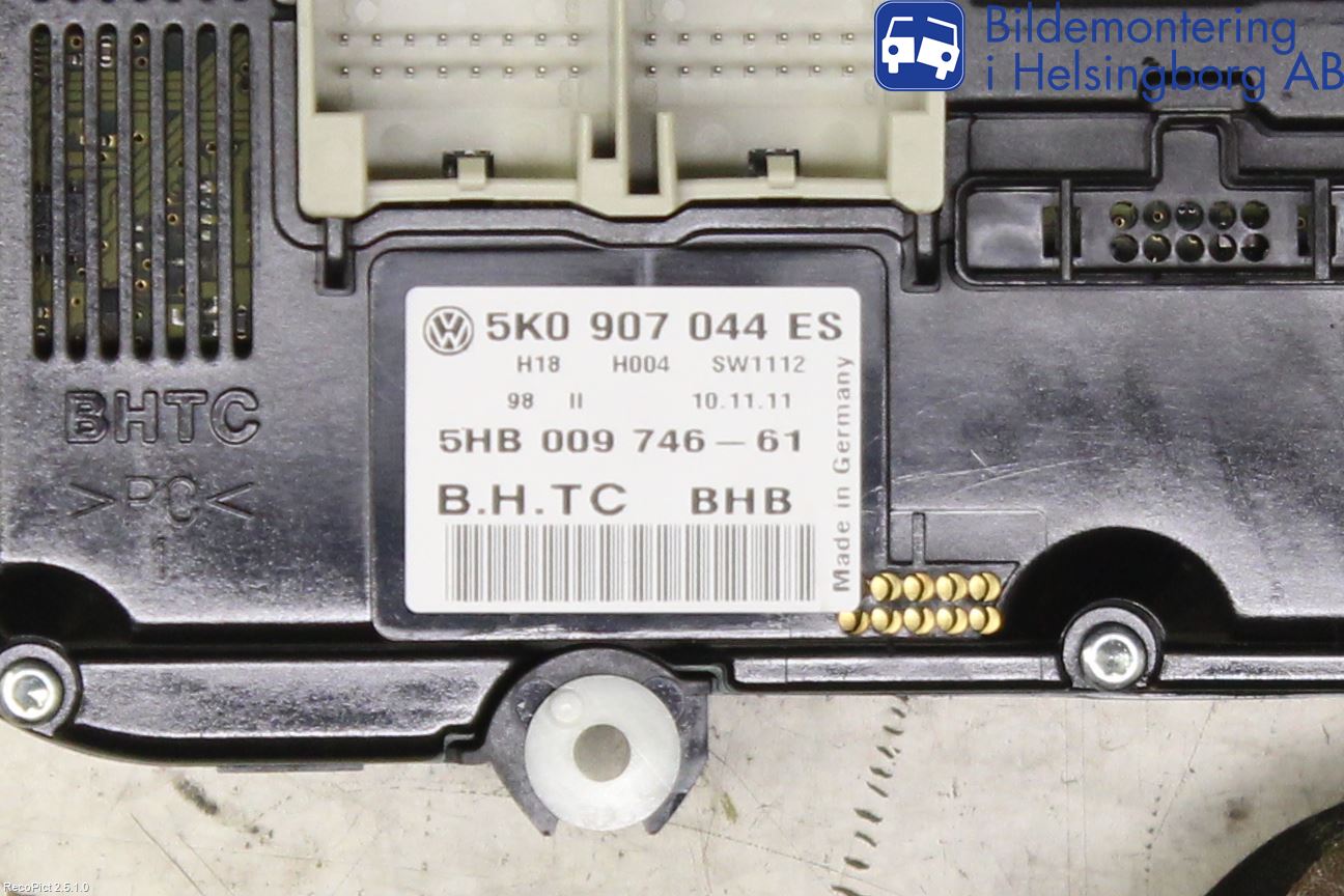 Volkswagen VW GOLF PLUS/CROSS GOLF 04-14 Varme Ac Betjening-Display