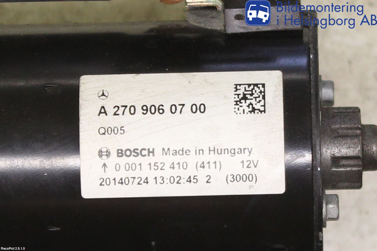 Mercedes-Benz MB CLA-KLASS (C117/X117) 13-19 Startmotor