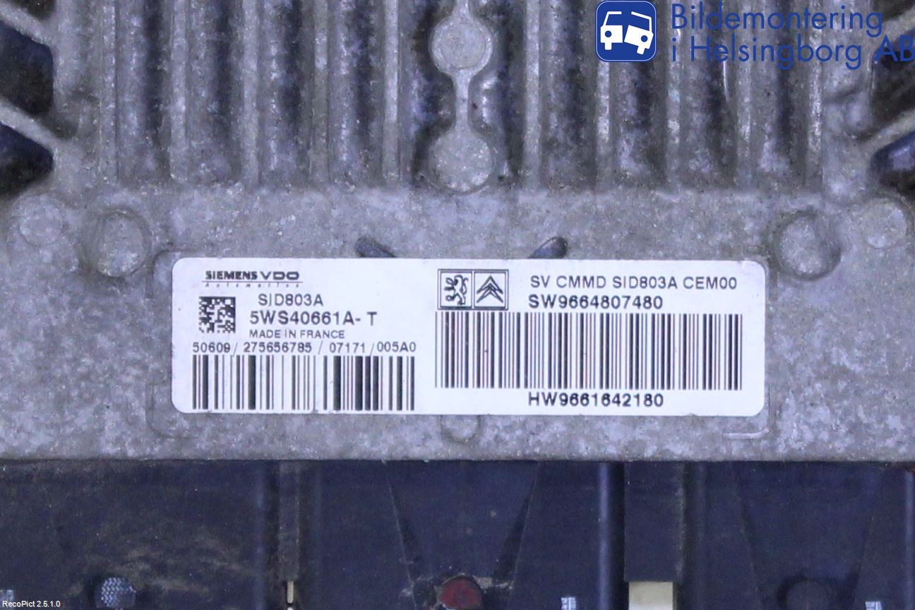 Fiat SCUDO 07-16 Styreenhet Dieselpumpe