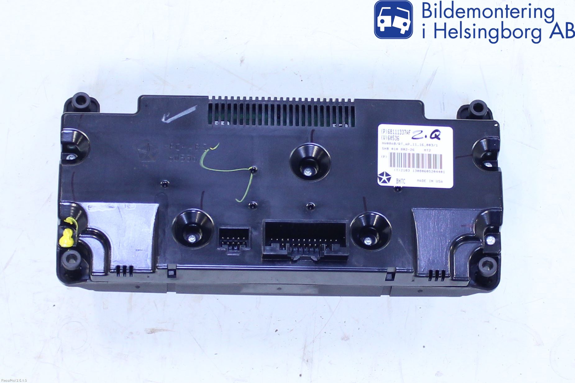 Lancia VOYAGER Varme Ac Betjening-Display