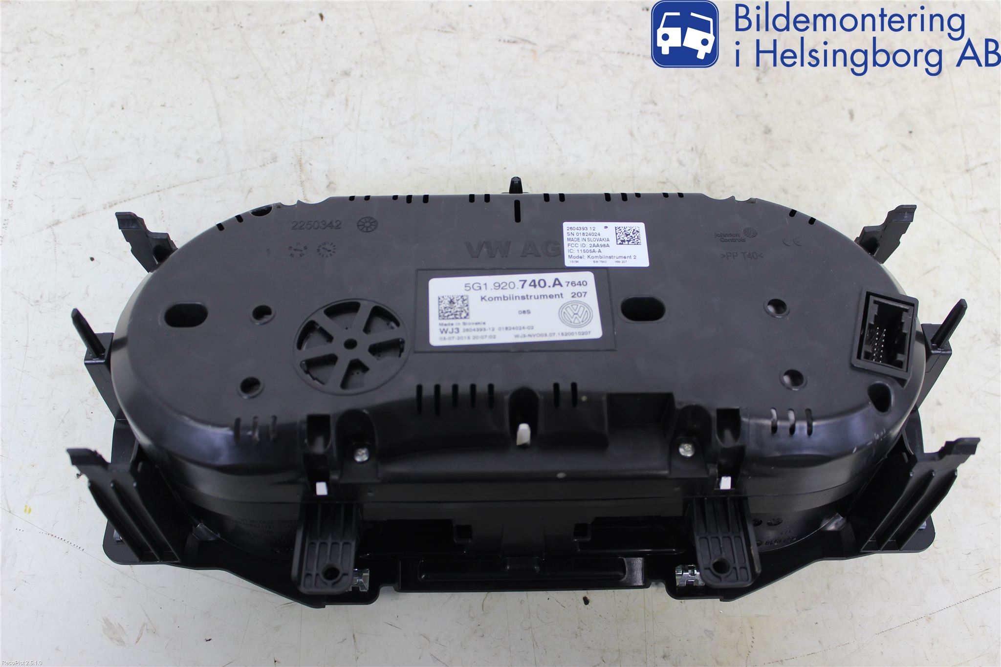 Volkswagen VW GOLF / E-GOLF VII 13-20 Instr Kombinert