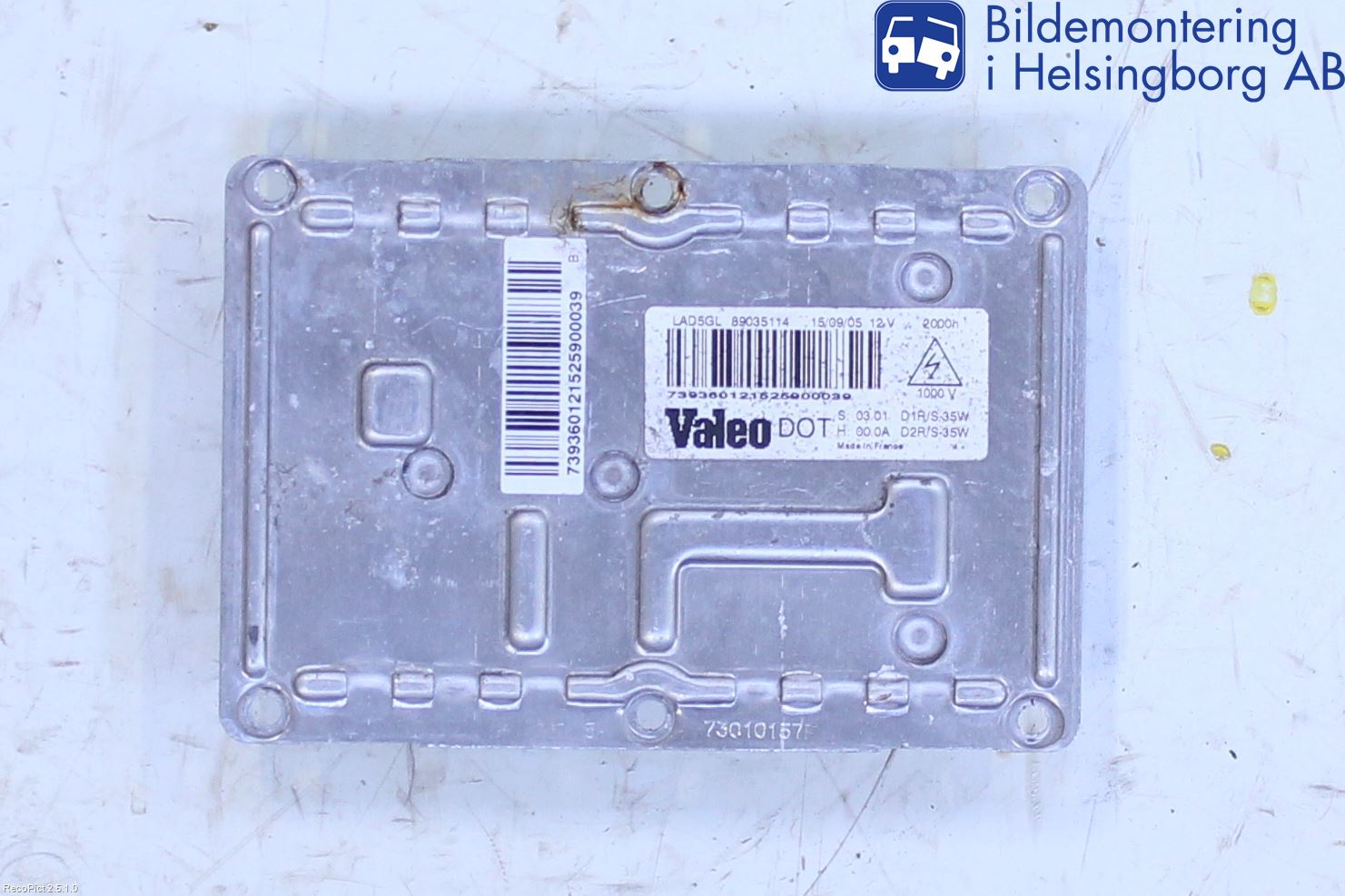 Citroen C5     05-08 Styreenhet Xenon