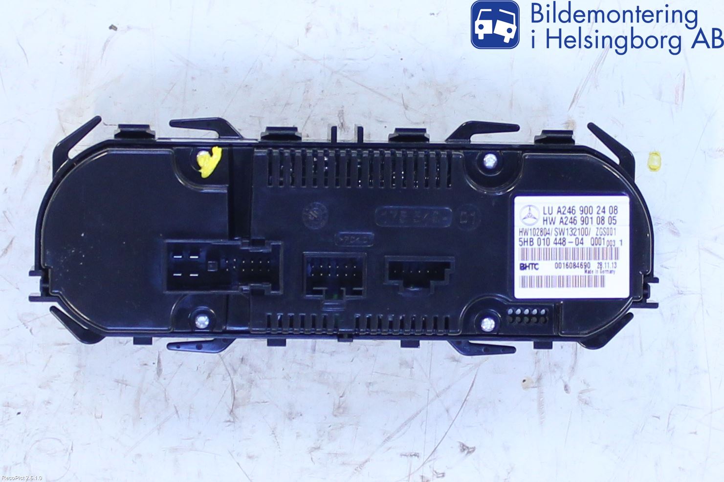 Mercedes-Benz MB B-KLASS (W246/W242) 12-19 Varme Ac Betjening-Display