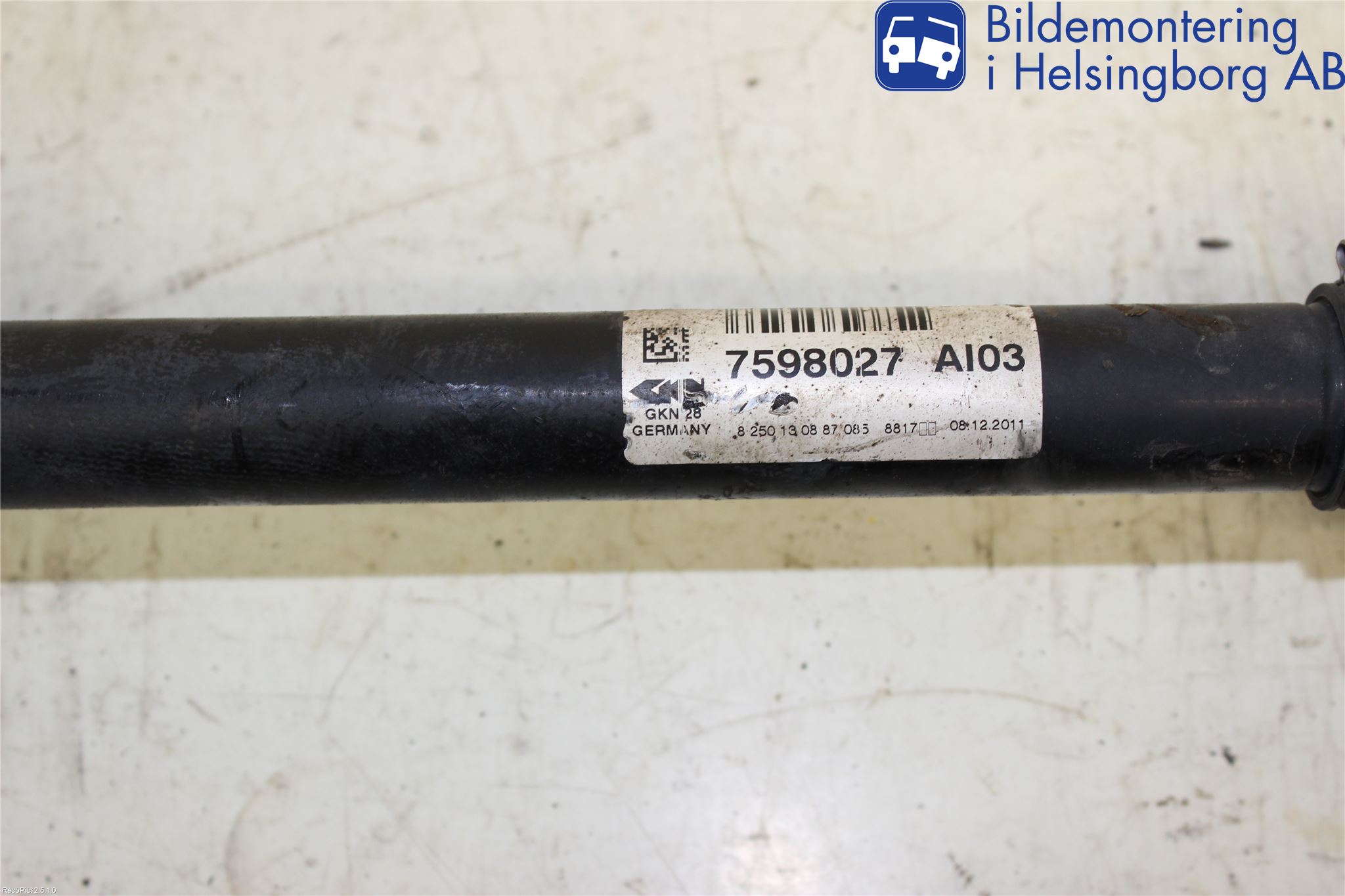 BMW X3 F25 10-17 Drivaksel Foran Kompl Venstre