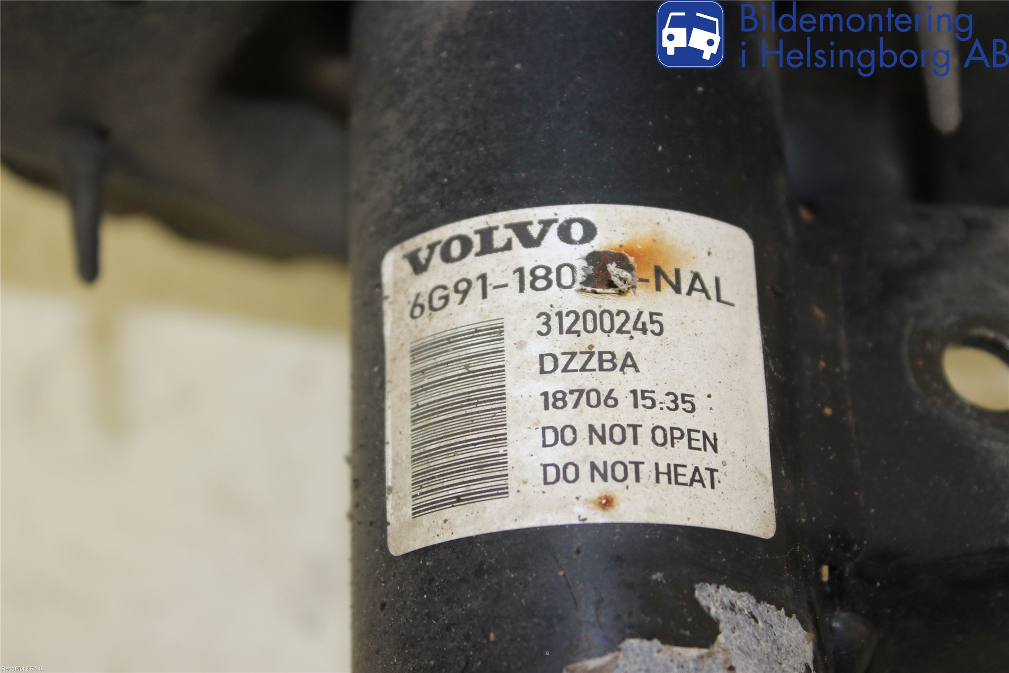 Volvo S80 07-13 Fjærbein Foran Høyre