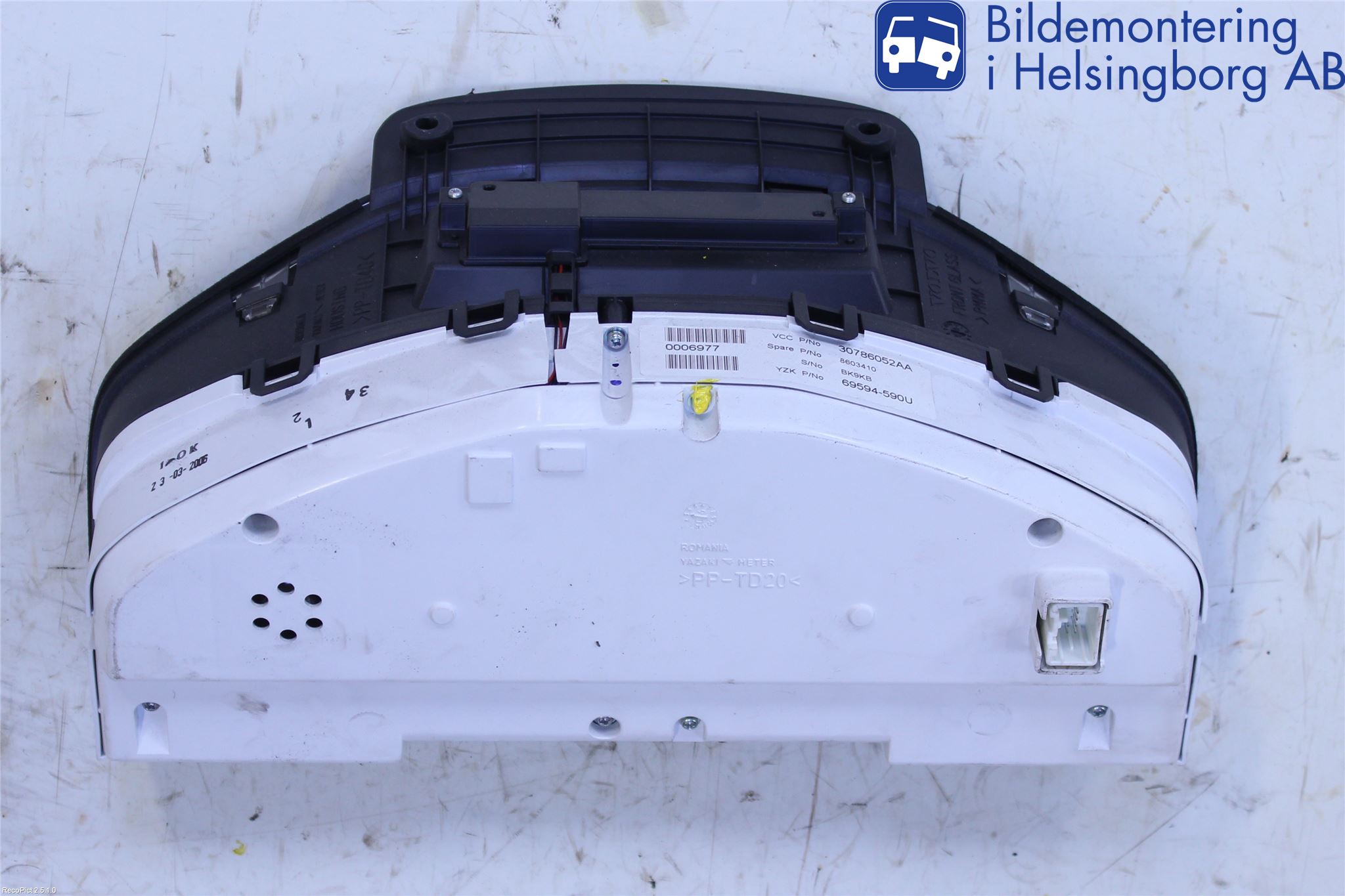 Volvo S80 07-13 Instr Kombinert