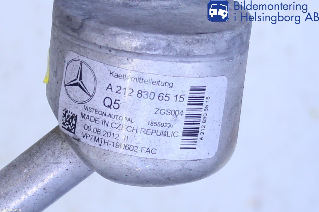 Mercedes-Benz MB E-KLASS (W212) 09-16 Varme Ac Slange - Rør