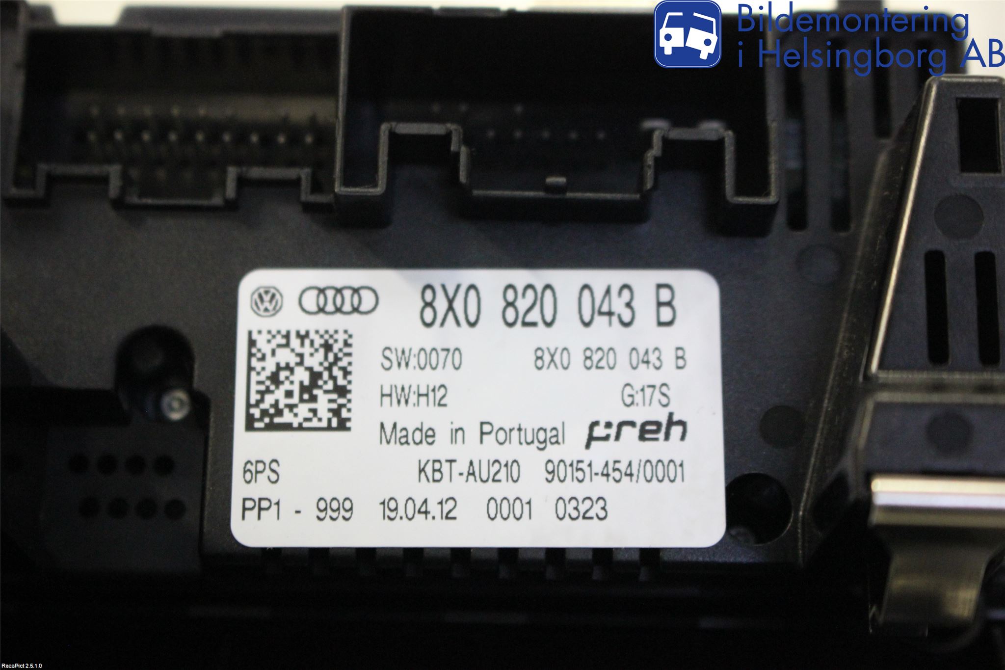 Audi A1/S1 11-18 Varme Ac Betjening-Display