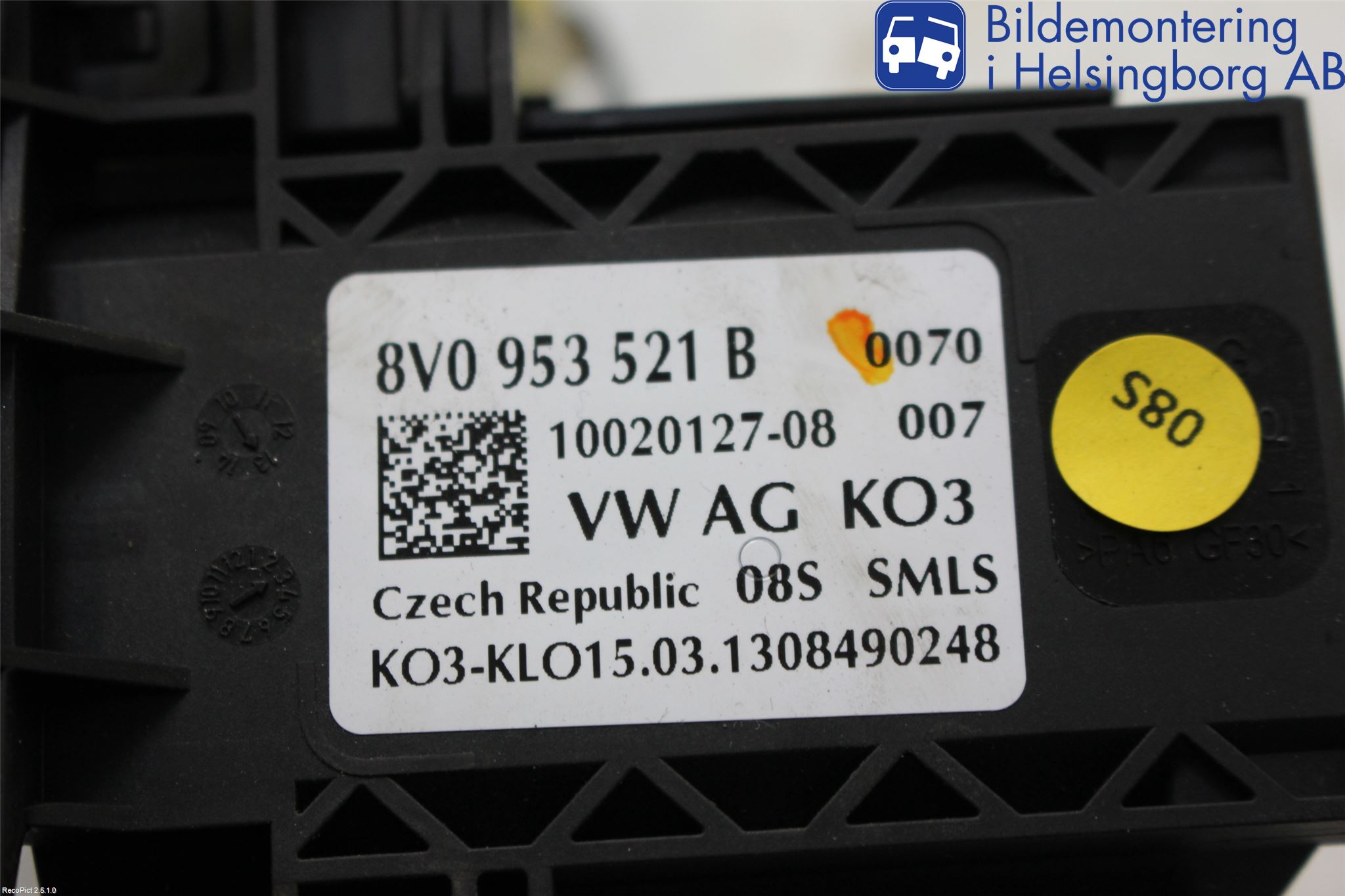 Audi A3/S3 8V 13-20 Bryter Ratt Kombi H Og V