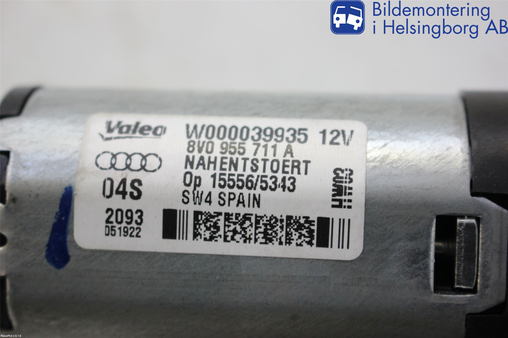 Audi A3/S3 8V 13-20 Viskermotor Bakluke