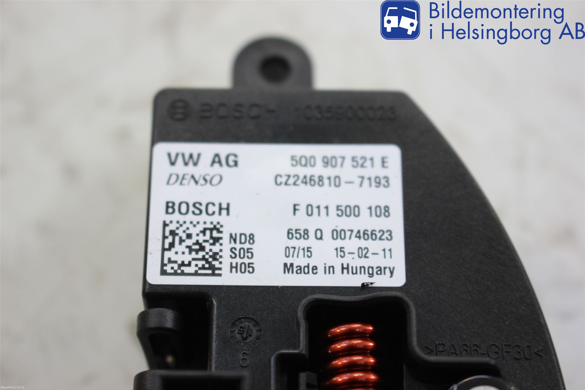 Skoda OCTAVIA (5E) 13-20 Varmeapparat Viftemotstand