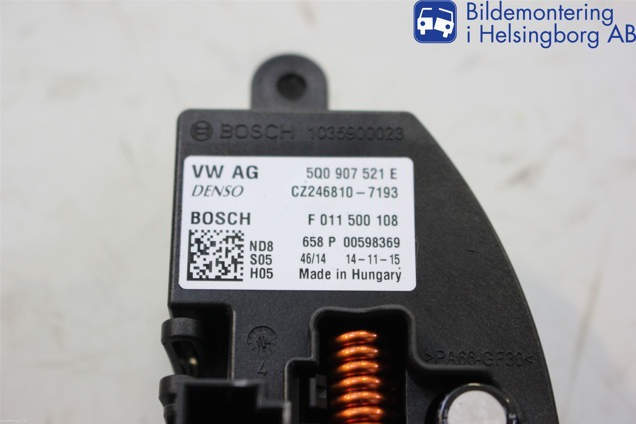 Skoda OCTAVIA (5E) 13-20 Varmeapparat Viftemotstand