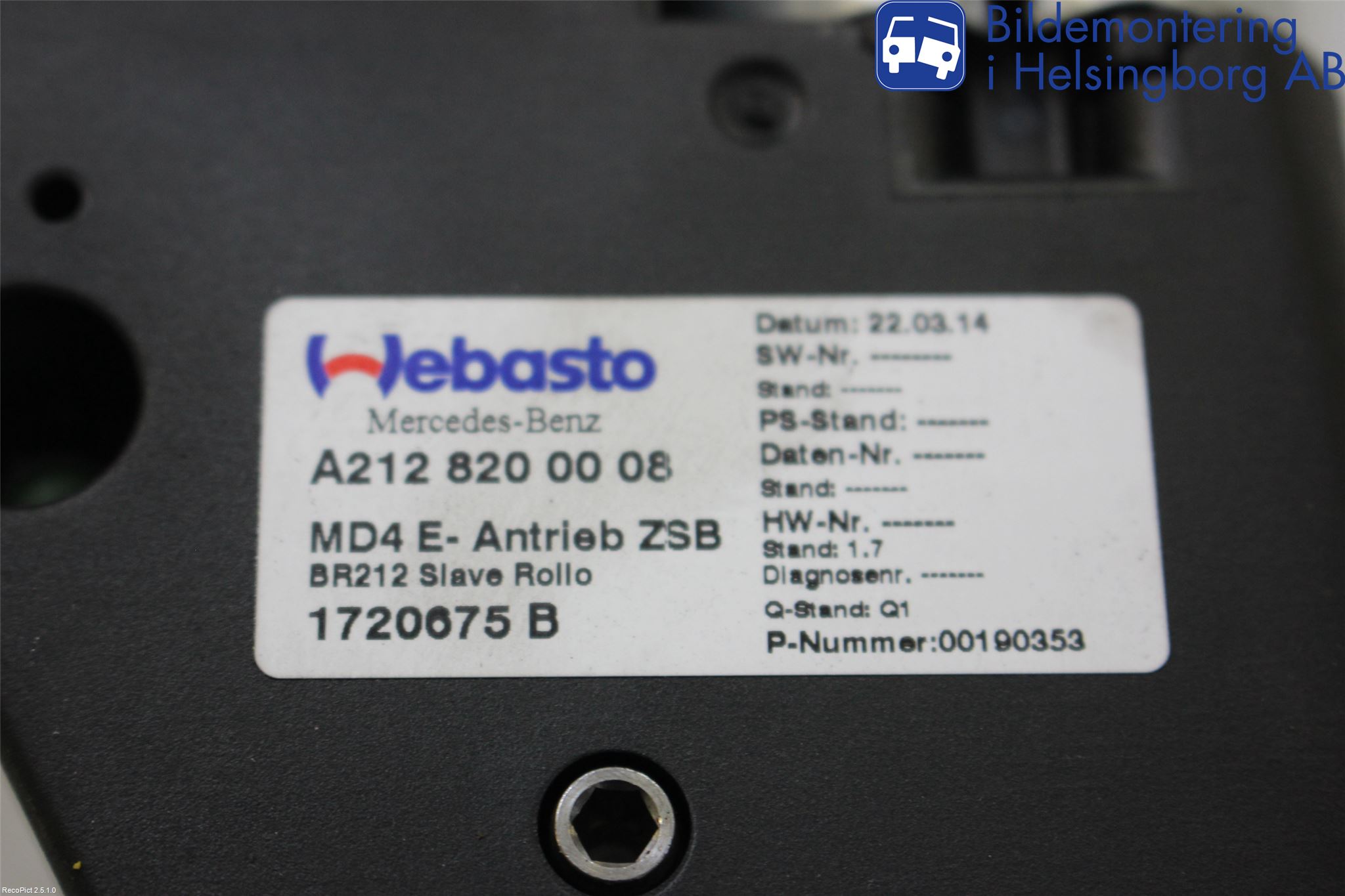Mercedes-Benz MB E-KLASS (W212) 09-16 Takluke Motor