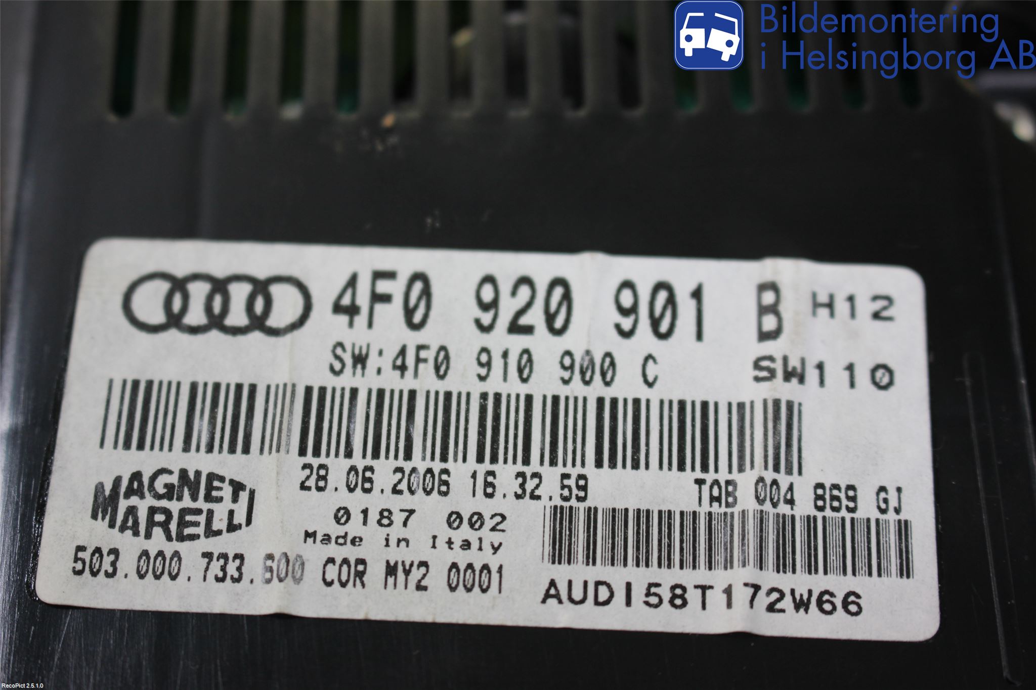 Audi A6/S6     05-11 Instr Kombinert