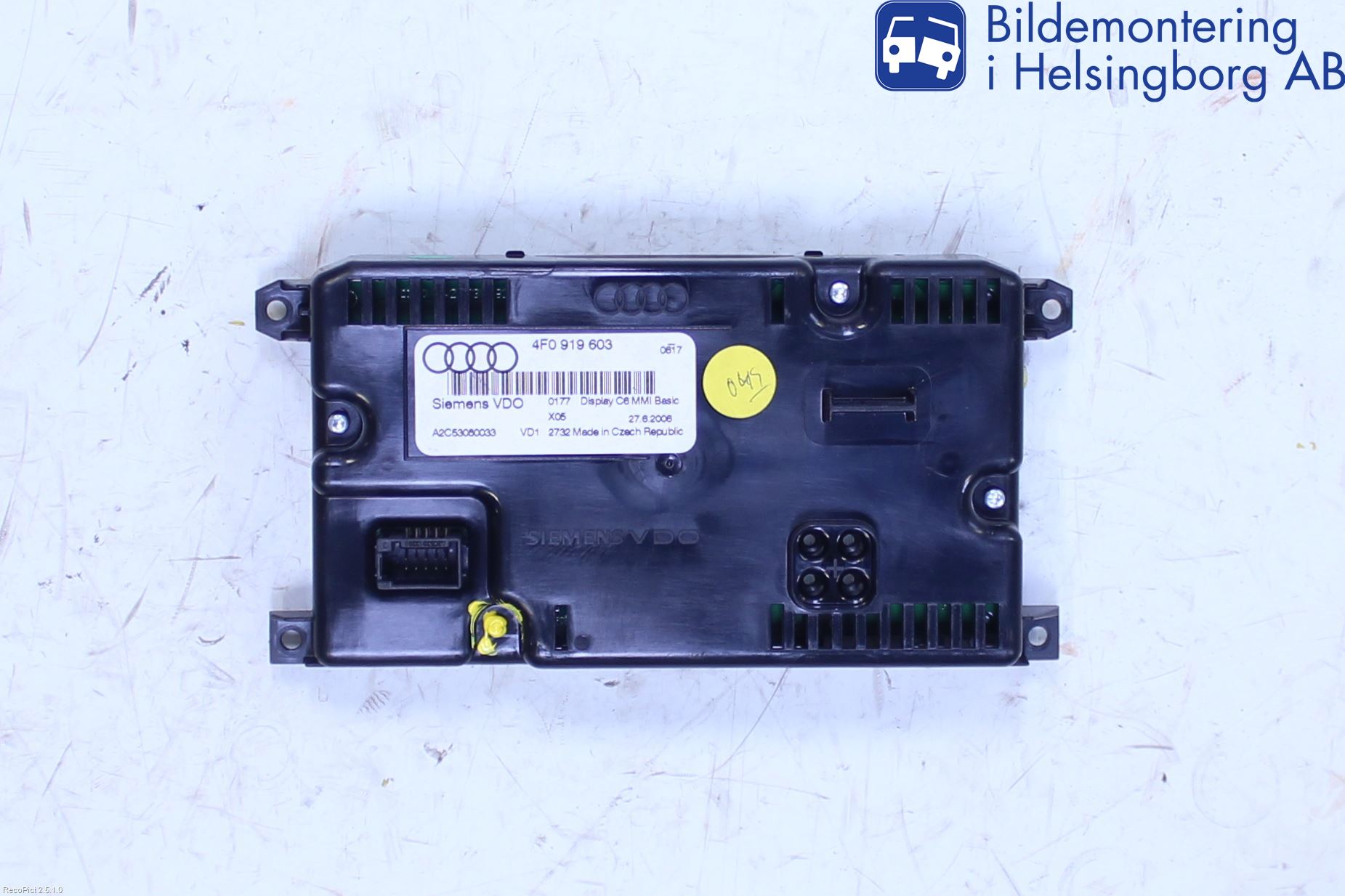 Audi A6/S6     05-11 Instr Varselys - Display