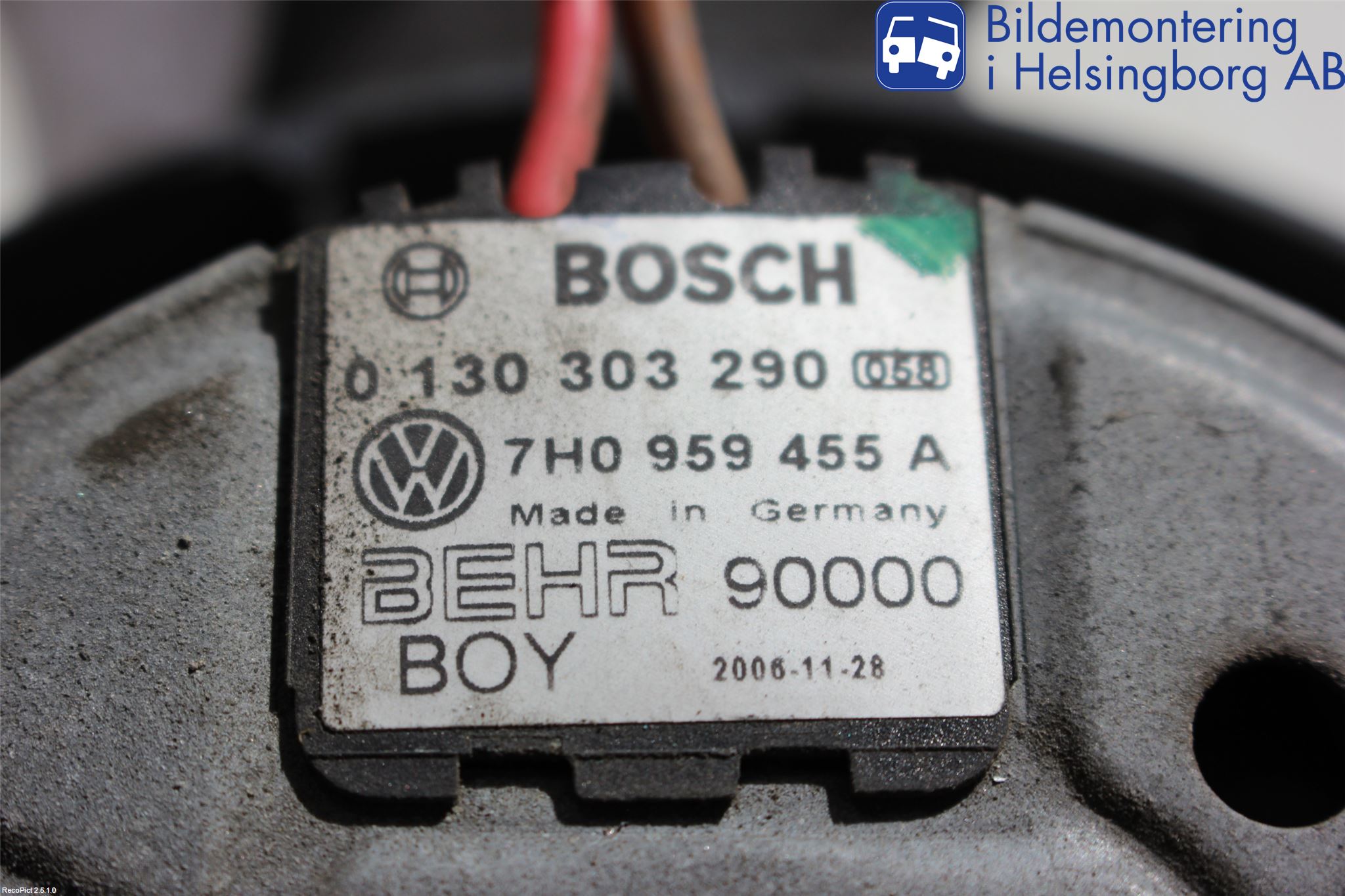 Volkswagen VW TRANSP/CARAVELLE (T5) 04-15 Kjølevifte Elektrisk