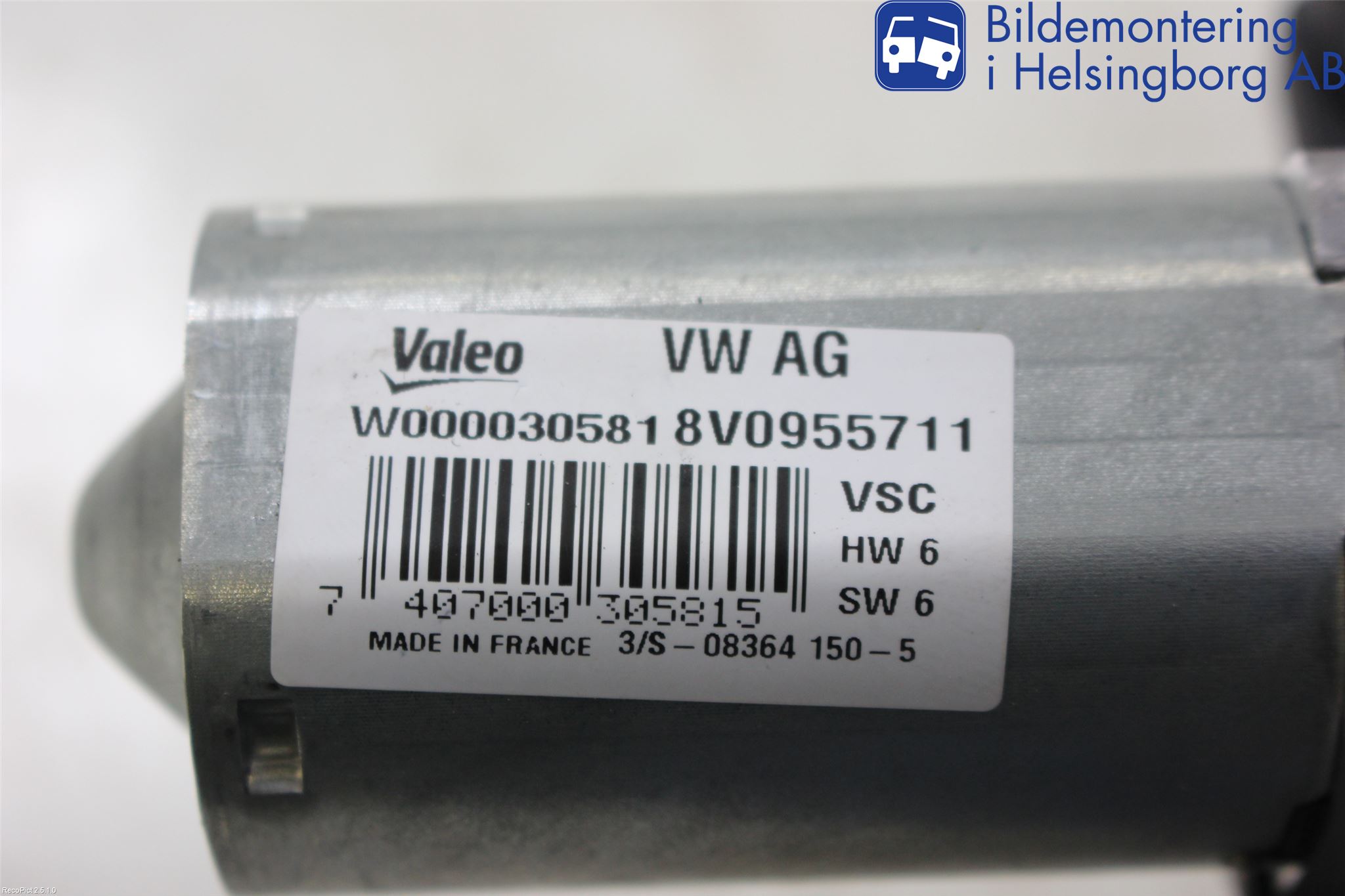 Audi A3/S3 8V 13-20 Viskermotor Bakluke