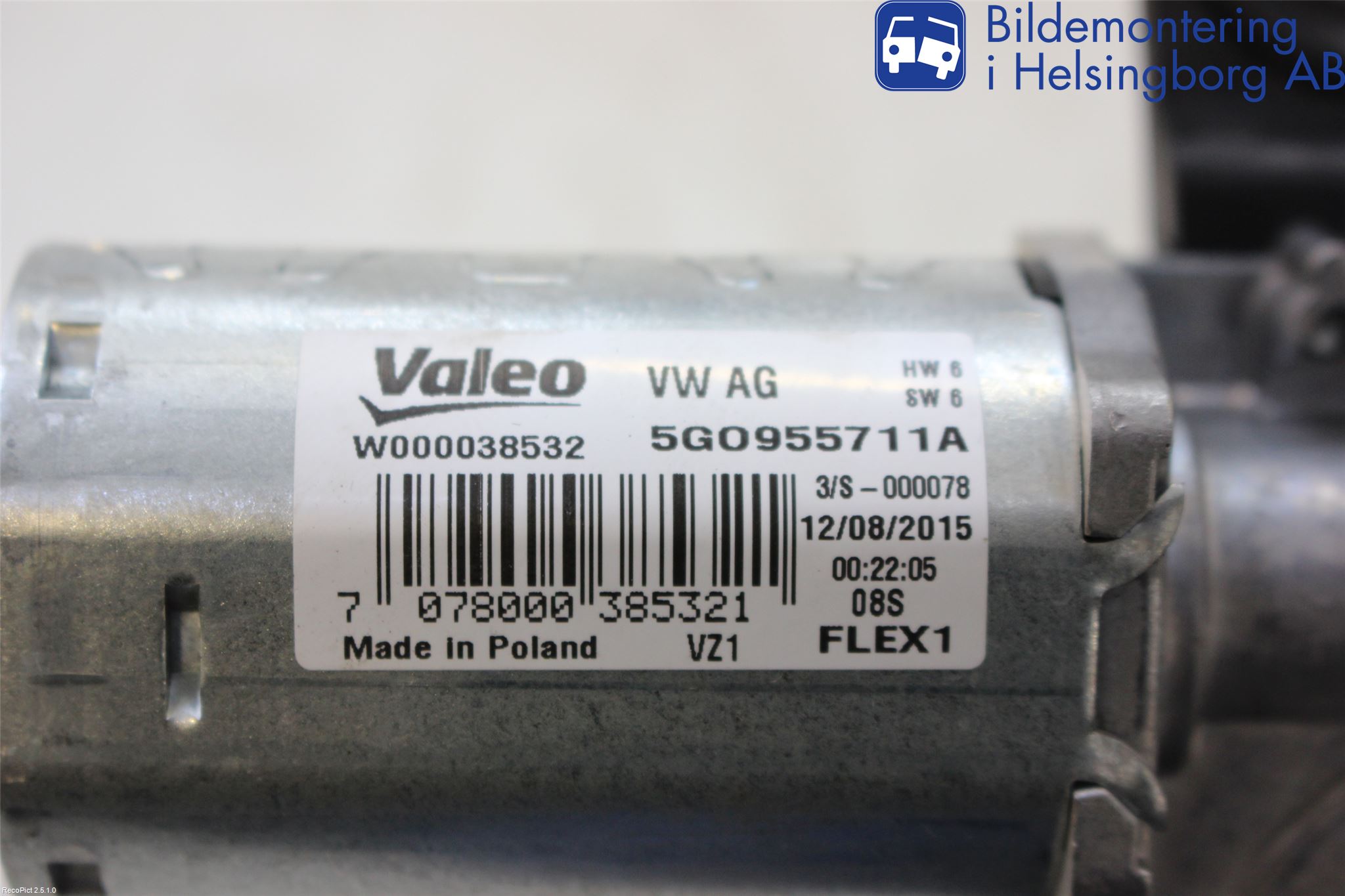 Volkswagen VW GOLF / E-GOLF VII 13-20 Viskermotor Bakluke