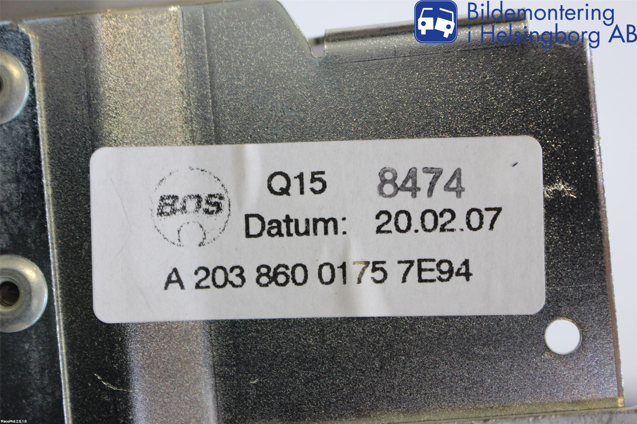 Mercedes-Benz MB C (203) 00-07 Innr Innsyn Beskytelse Stv