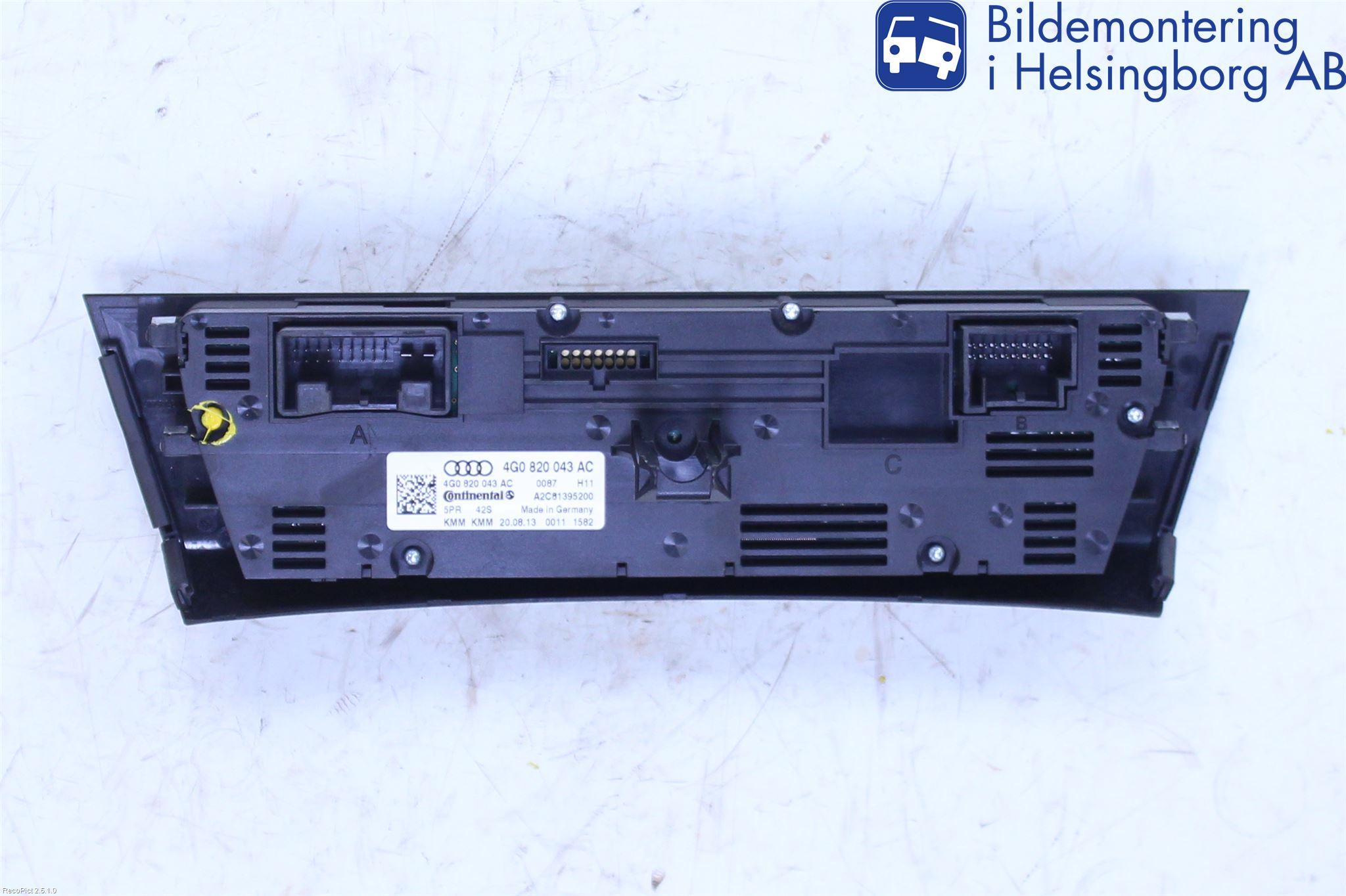 Audi A6/S6 4G 11-18 Varme Ac Betjening-Display