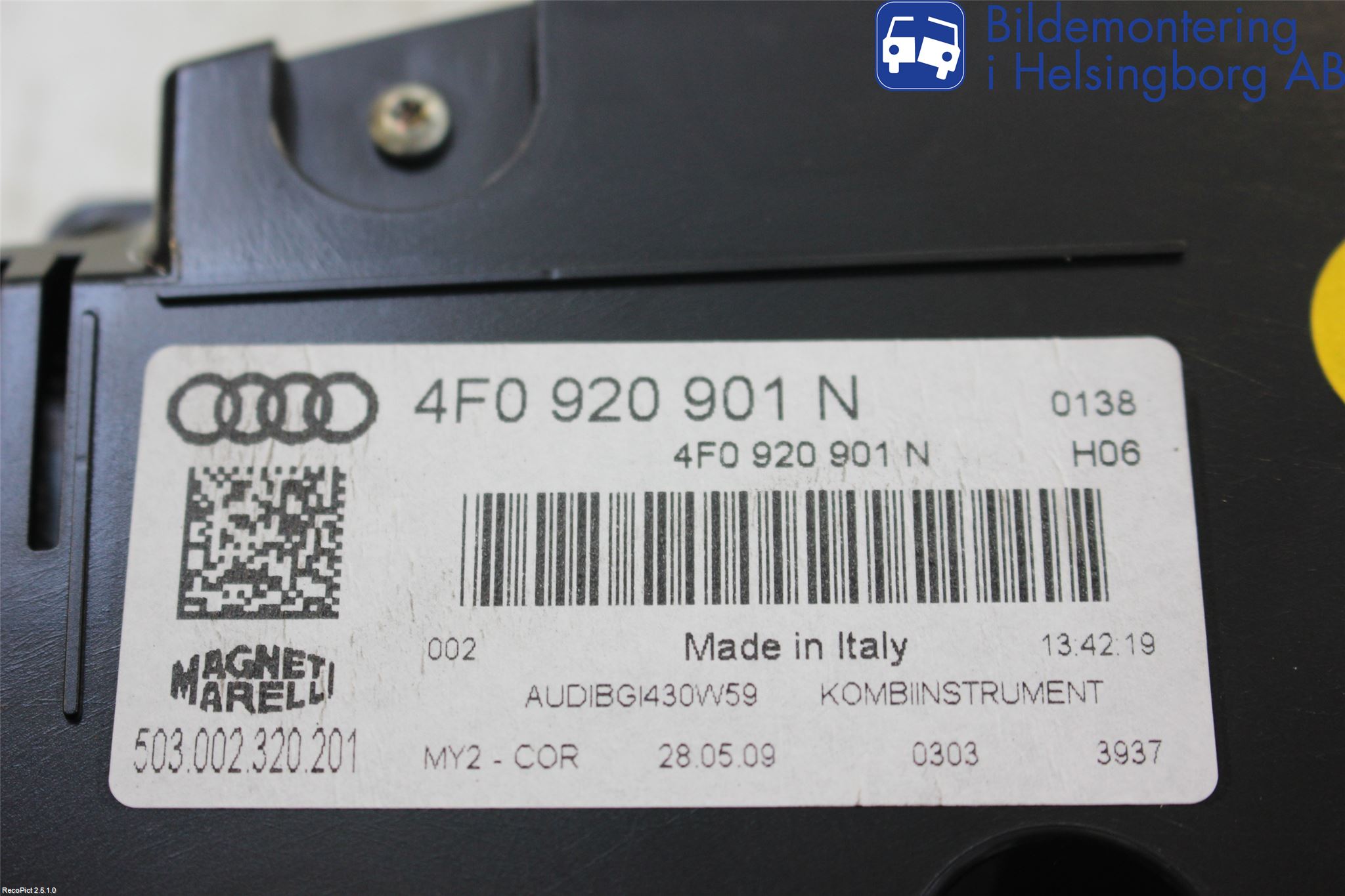 Audi A6/S6     05-11 Instr Kombinert