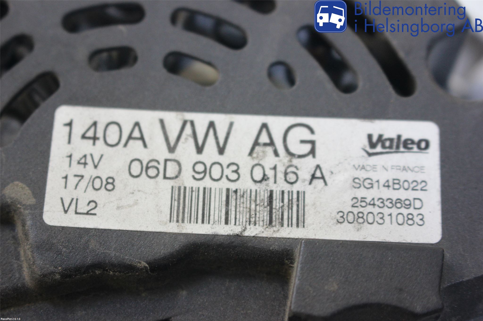 Volkswagen VW PASSAT 05-11 Dynamo
